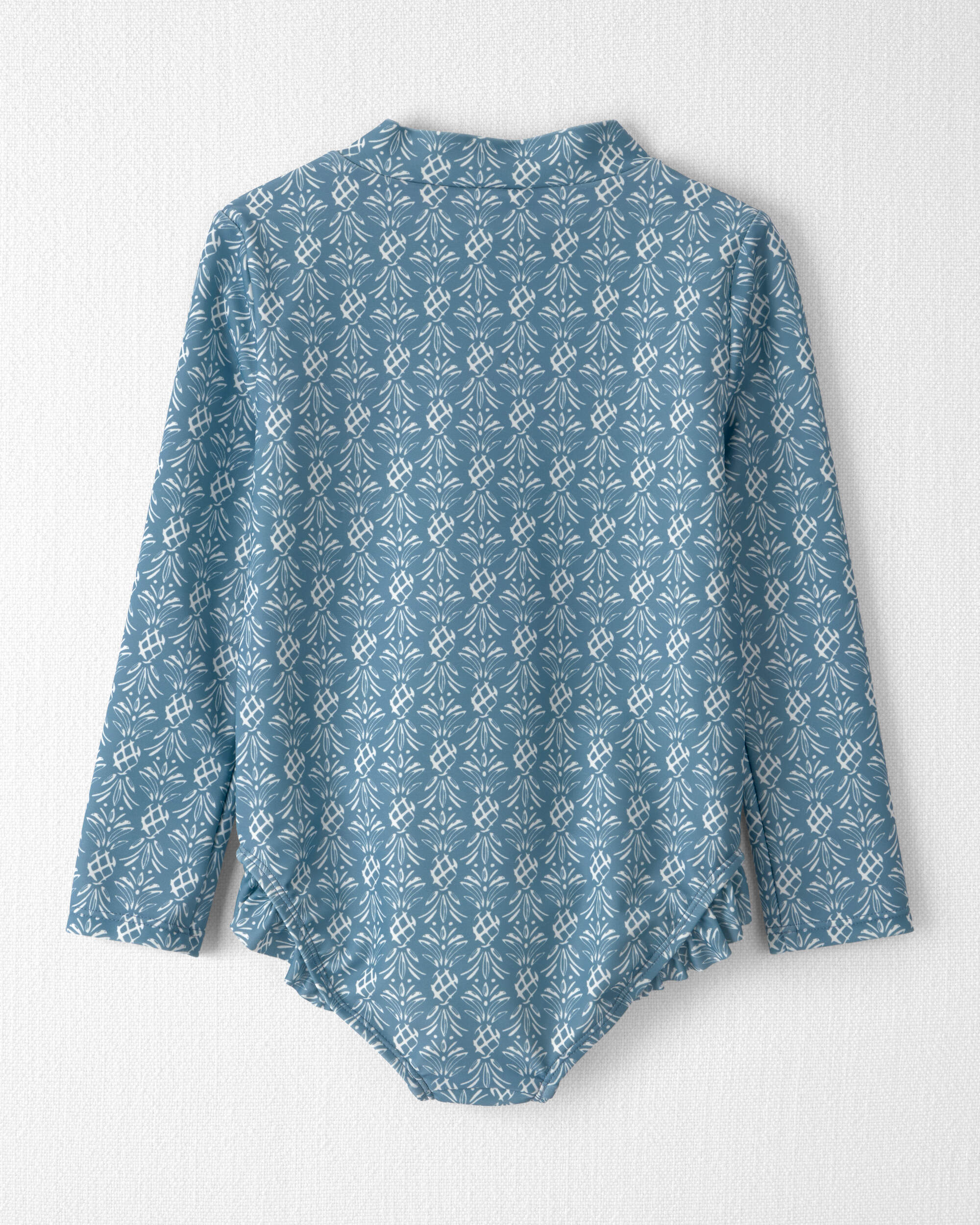 Toddler Girl Recycled Ruffle Swimsuit Bloom Lagoon