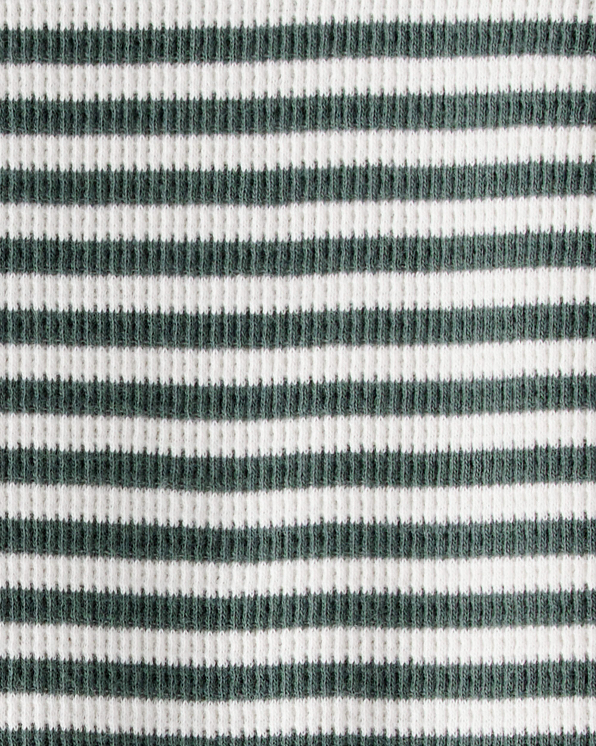 Baby Organic Cotton Waffle Knit Jumpsuit Stripes