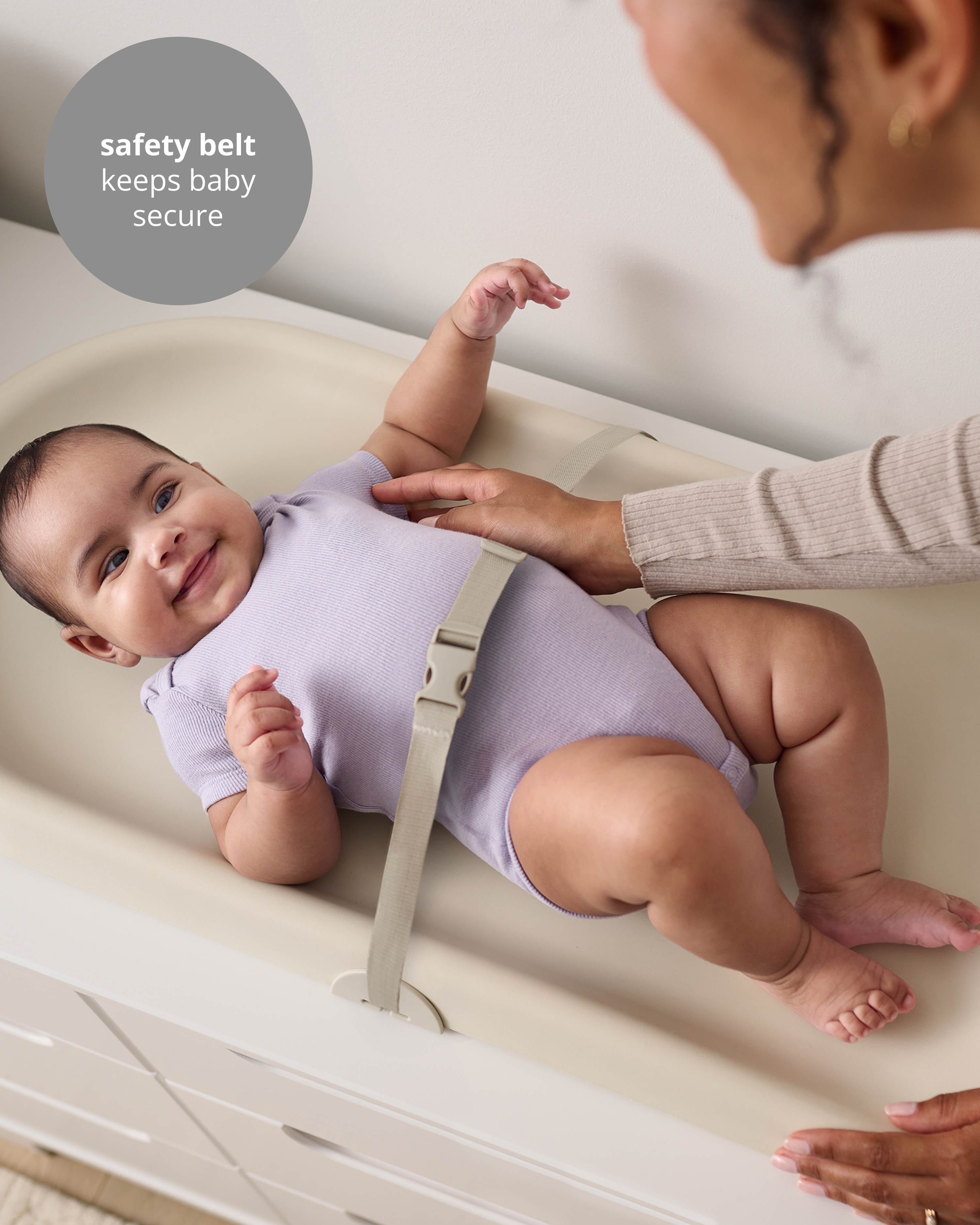 16" Nursery Style Light-Up Changing Pad – Oat