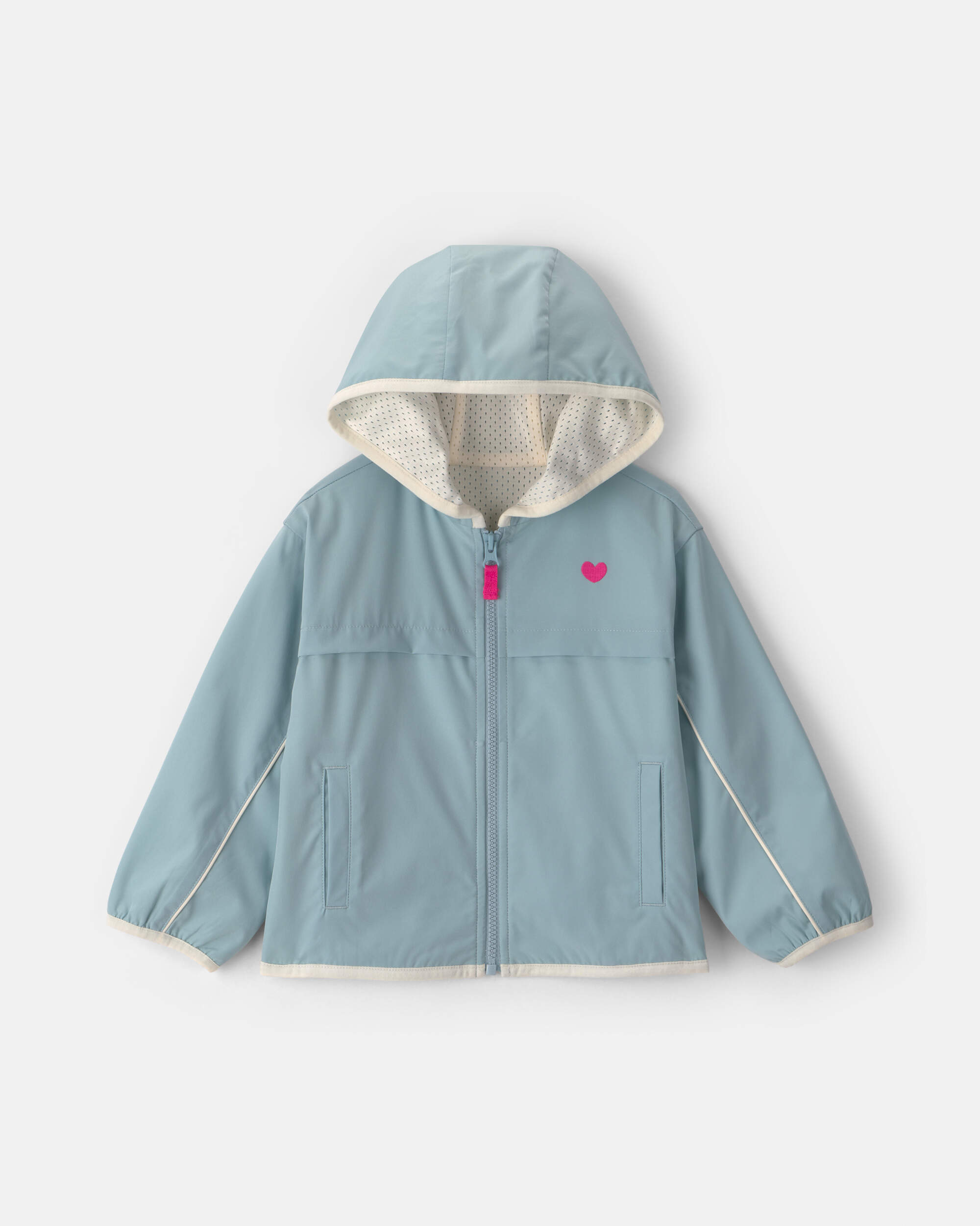 Toddler Girl Heart Jacket- Blue