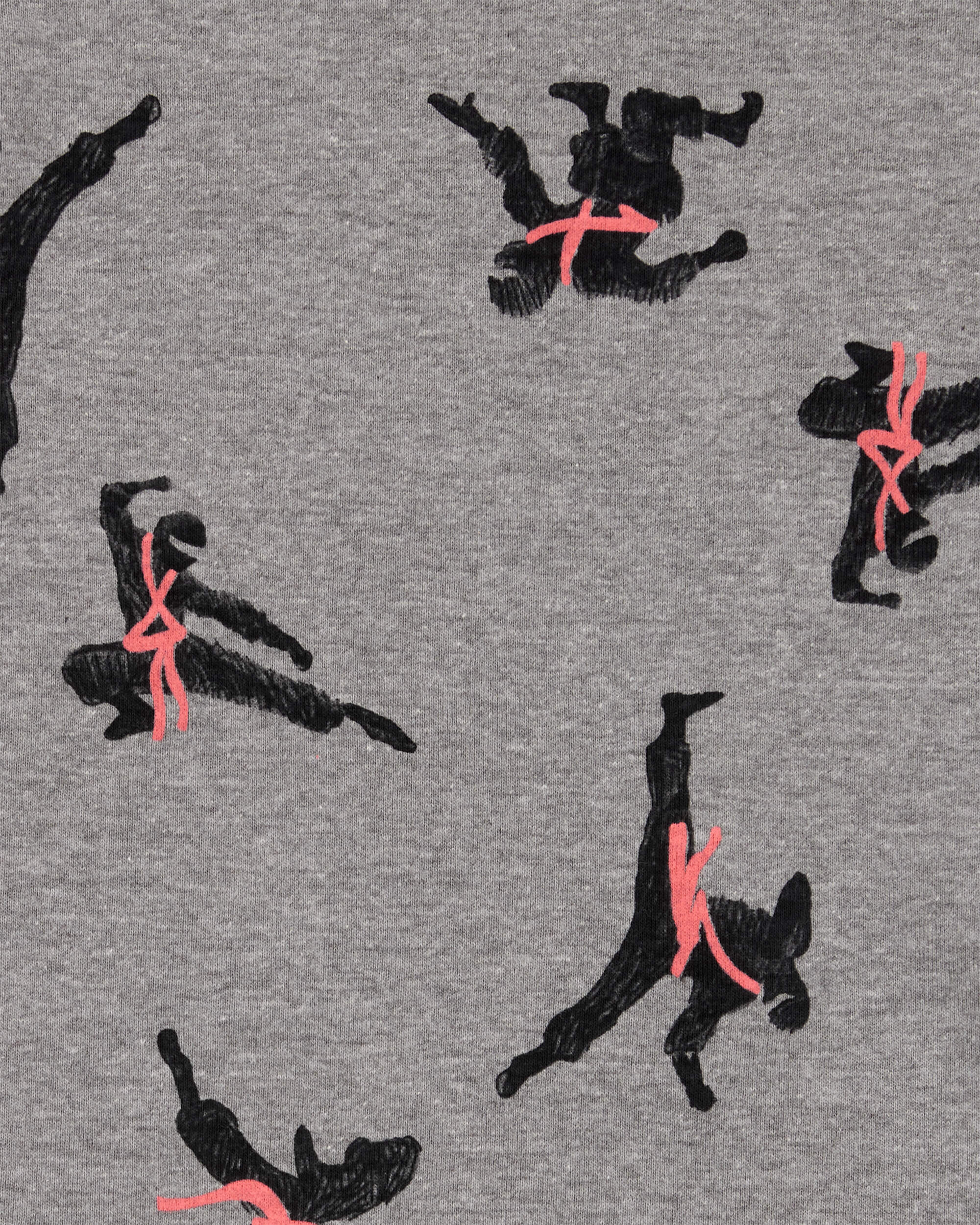Kid Ninja Print Snug Fit Cotton 4-Piece Pyjamas