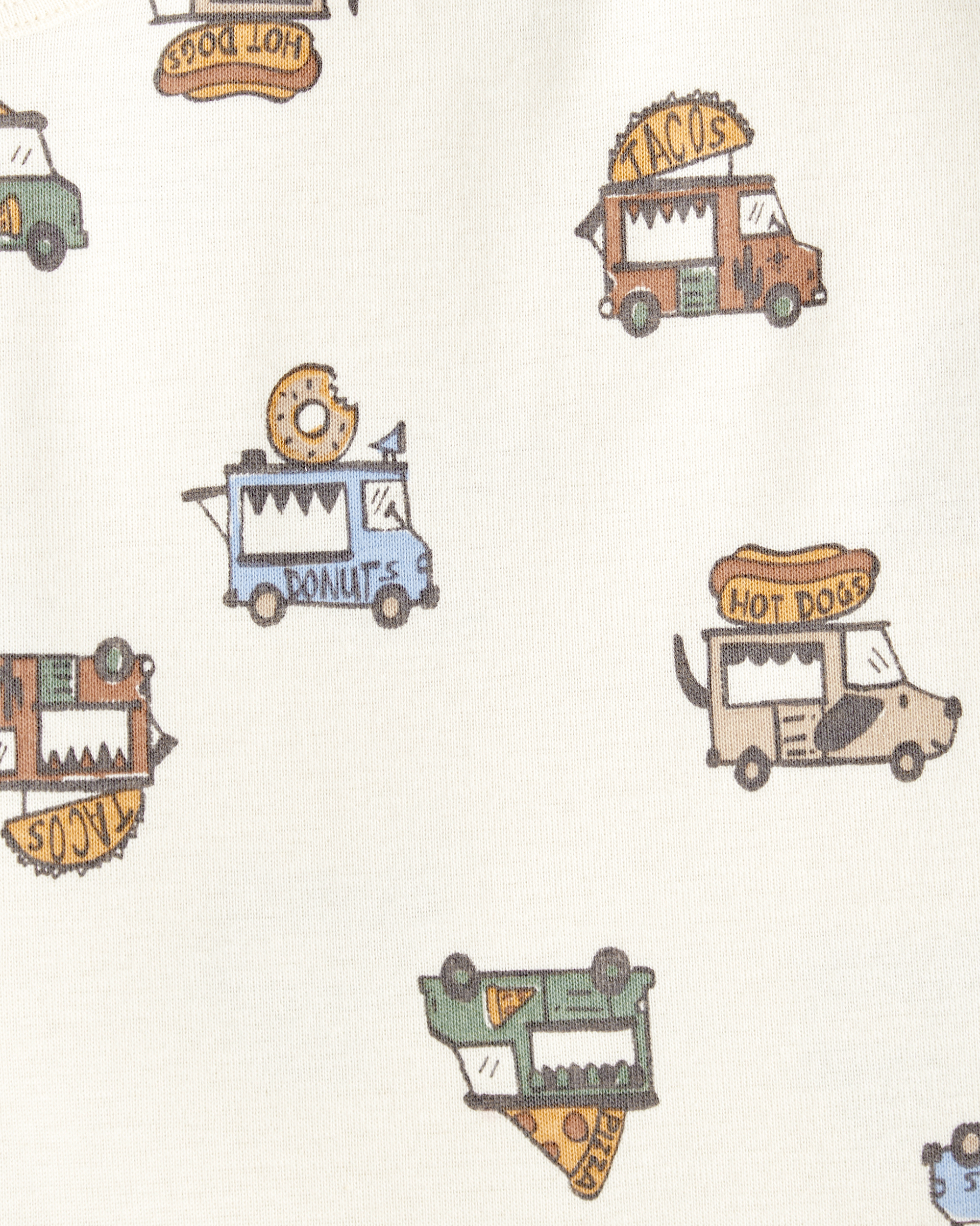 Baby Boy 5-Pack Print Cotton Multipack Bodysuits - Blue/Brown/Green/White