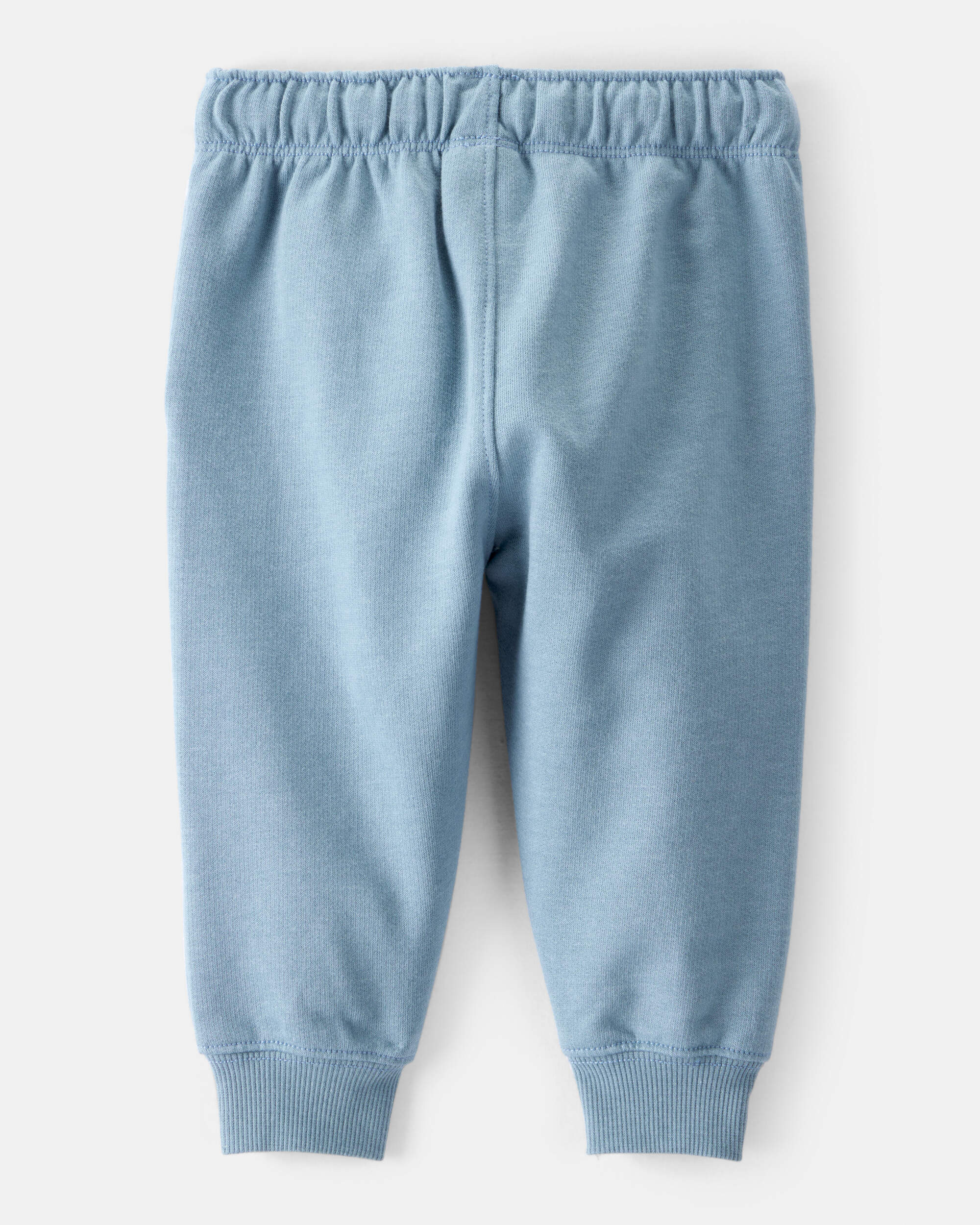 Baby Boy Solid Fleece Cotton Jogger - Blue