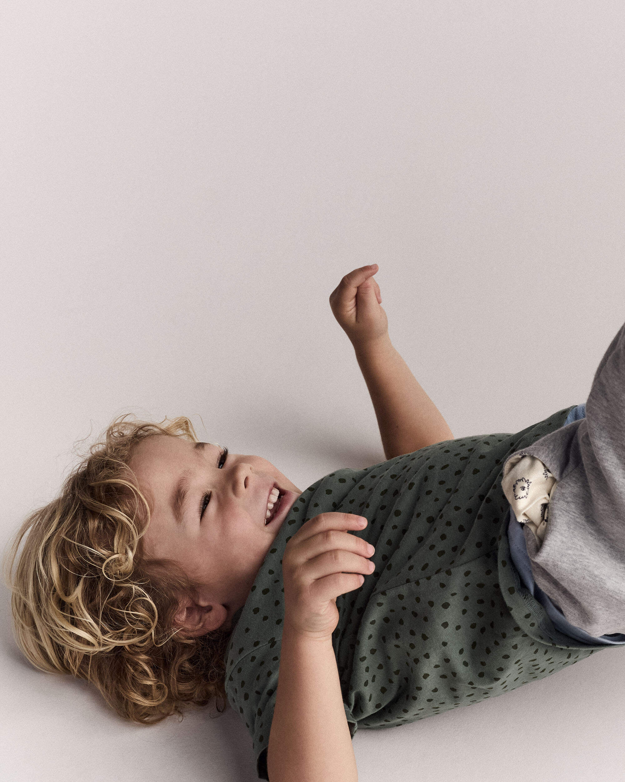 Toddler Relaxed Tee Dot Print - Olive