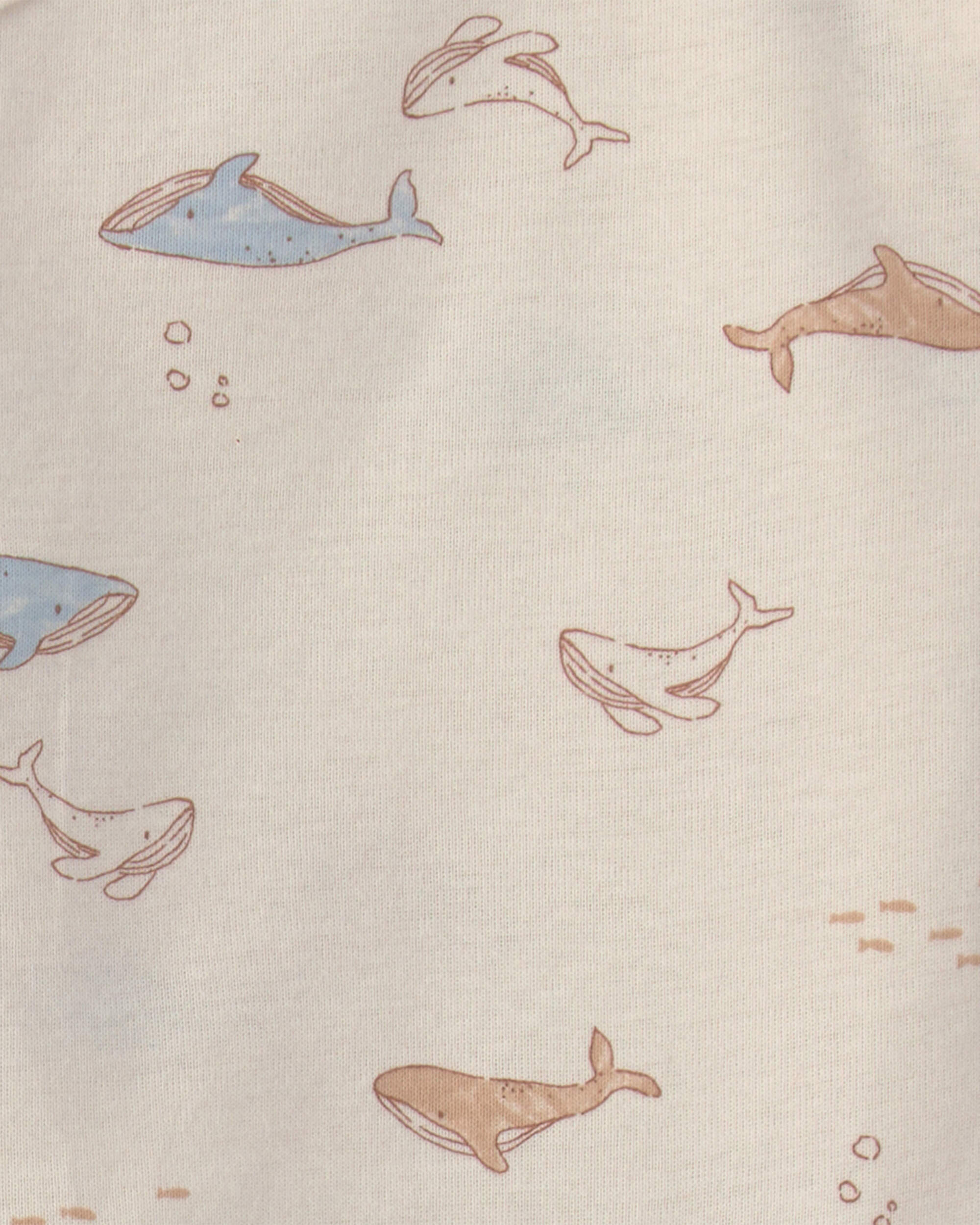 Baby 3-Piece Whale Long-Sleeve Top & Pant Set - Cream