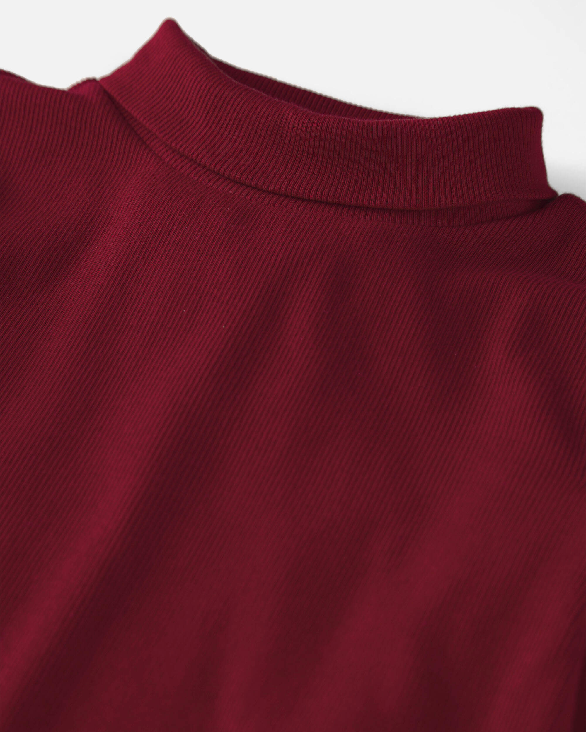 Girls 2-Pack Organic Cotton Ribbed Mock Neck Tops