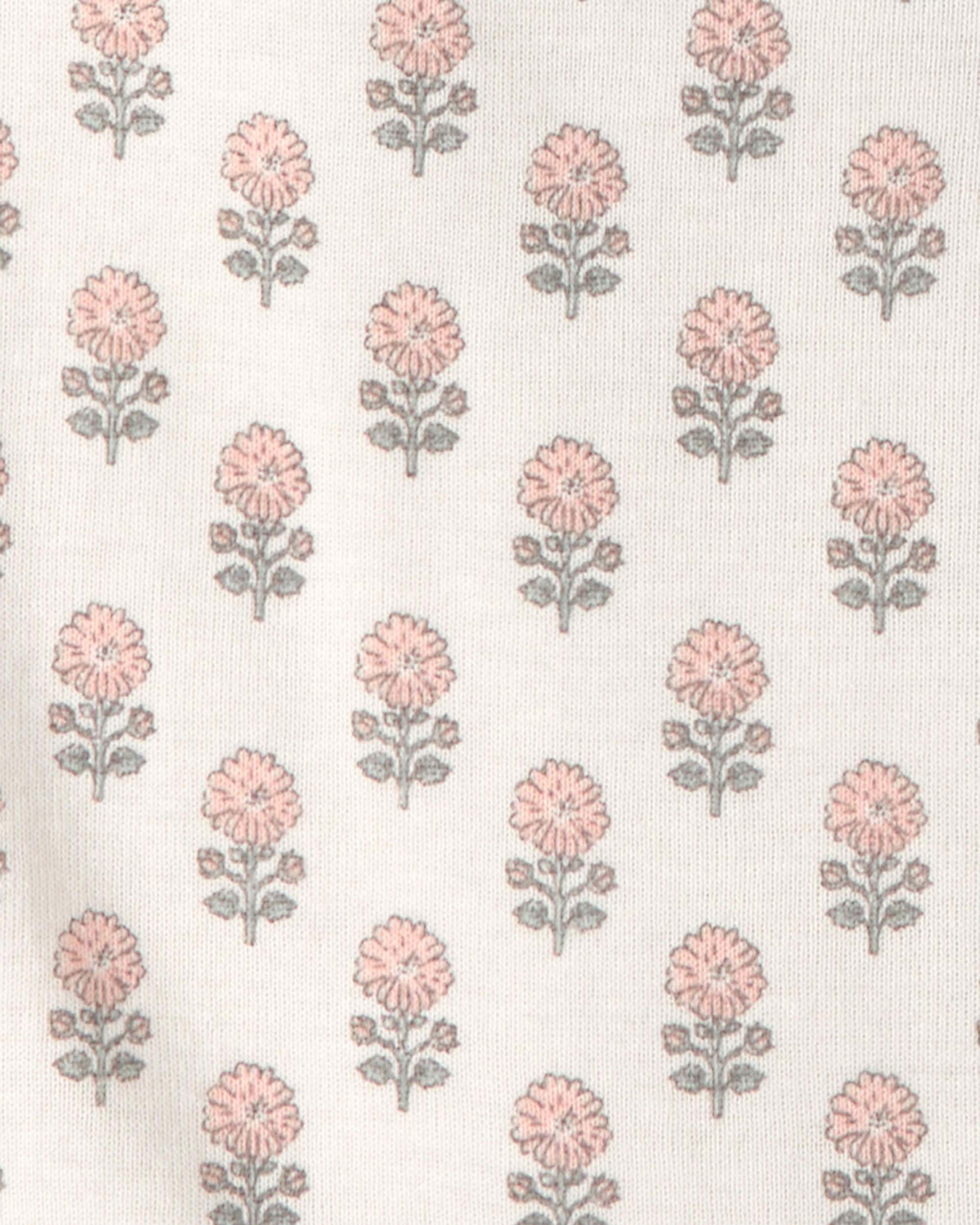 Girls 3-Pack Organic Cotton Bodysuits Floral Print