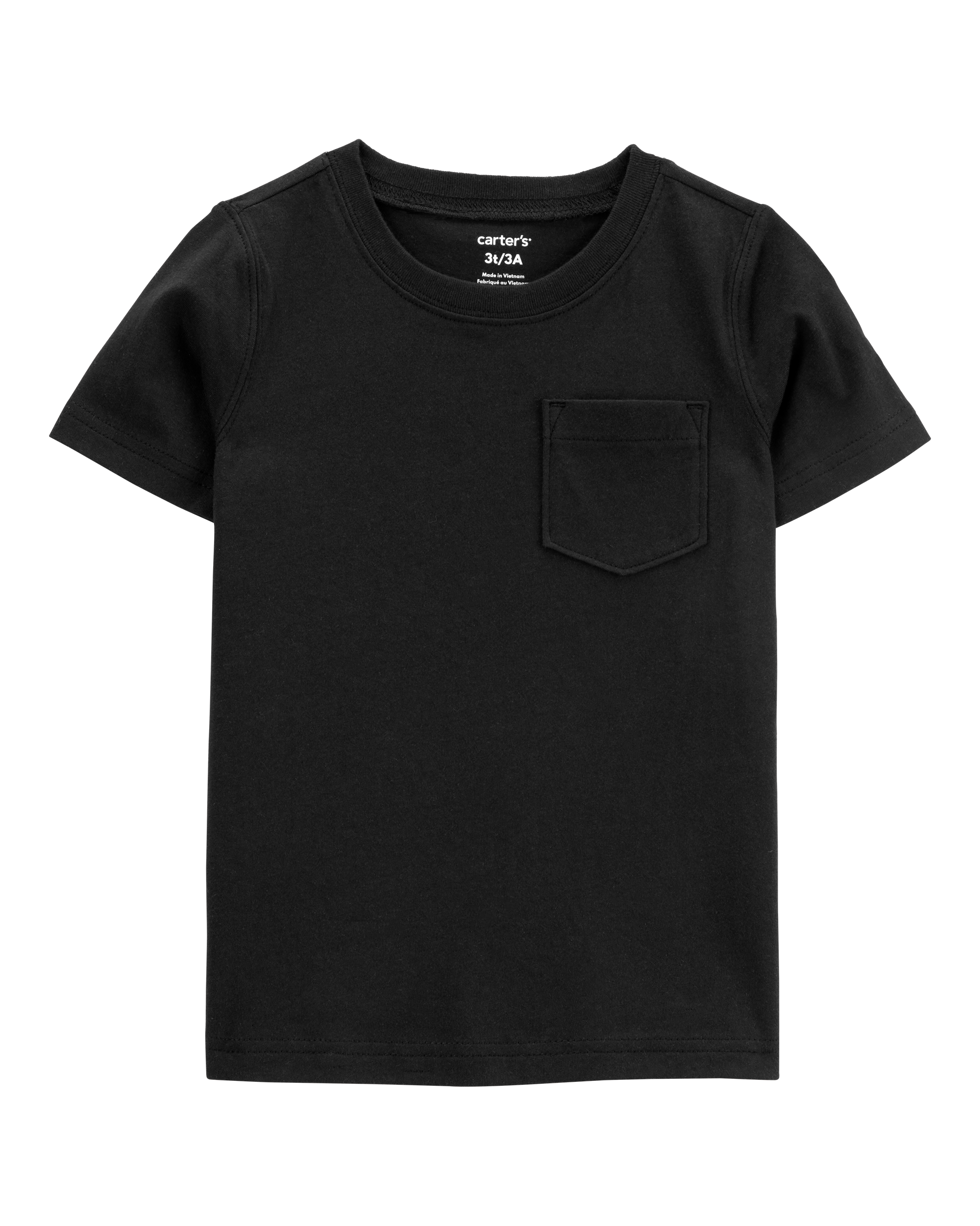 Toddler Solid Short-Sleeve Tee - Black