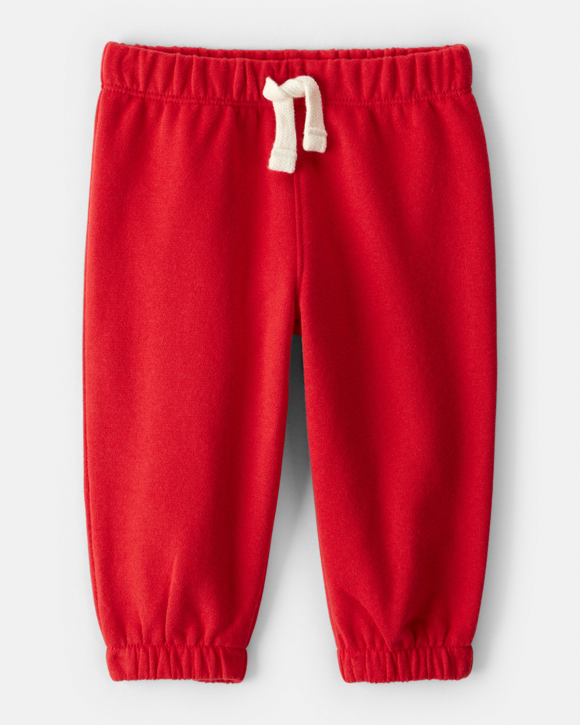 Baby Girl Fleece Pants - Red