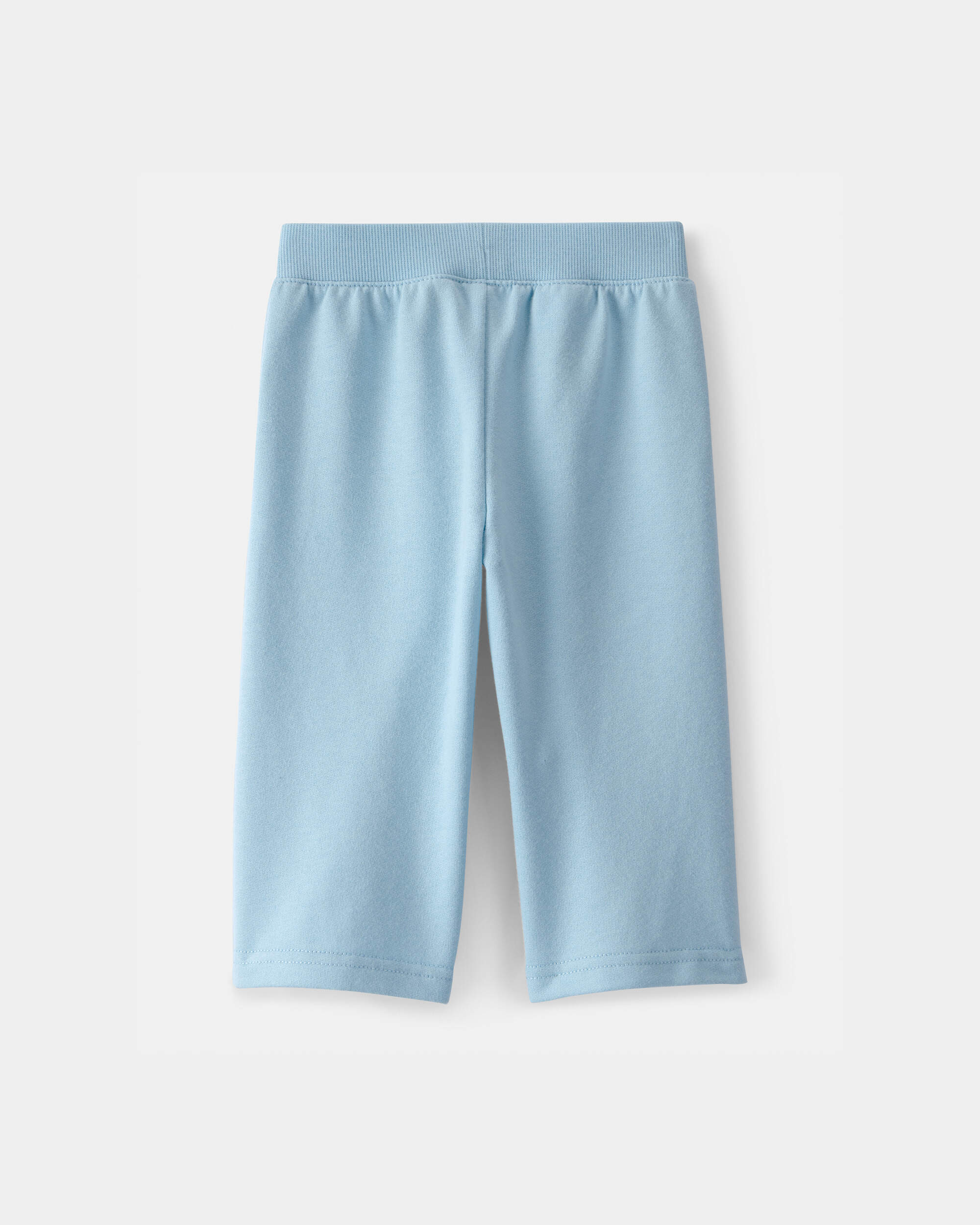 Baby Girl French Terry Wide-Leg Active Pants - Blue