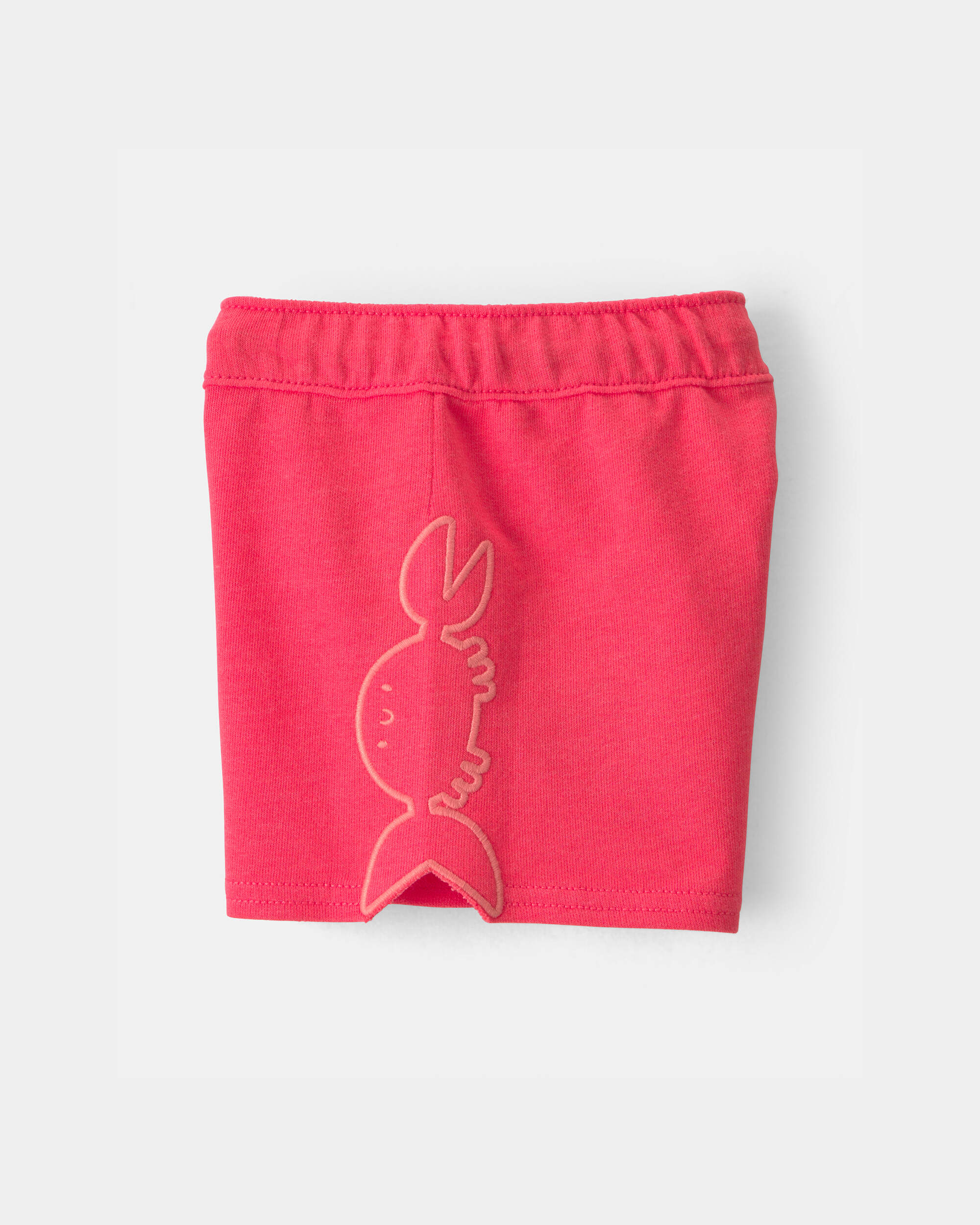 Baby Boy Crab French Terry Shorts - Orange