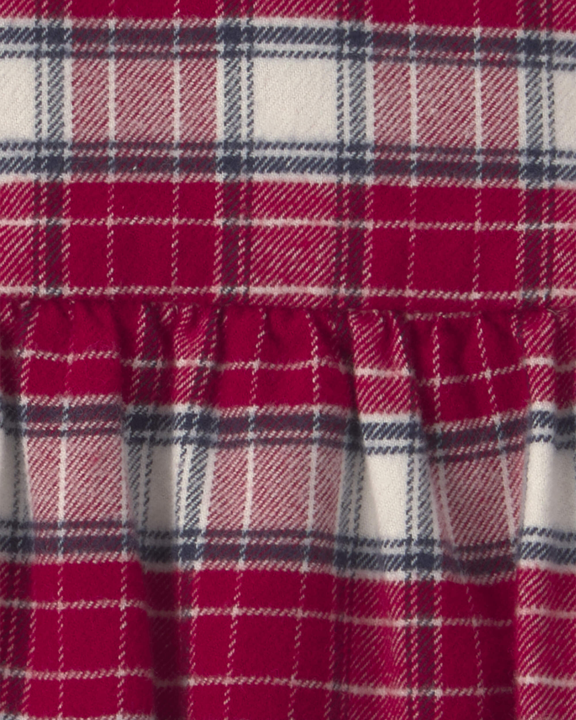Baby Girl 2-Piece Organic Cotton Flannel Jumper Set