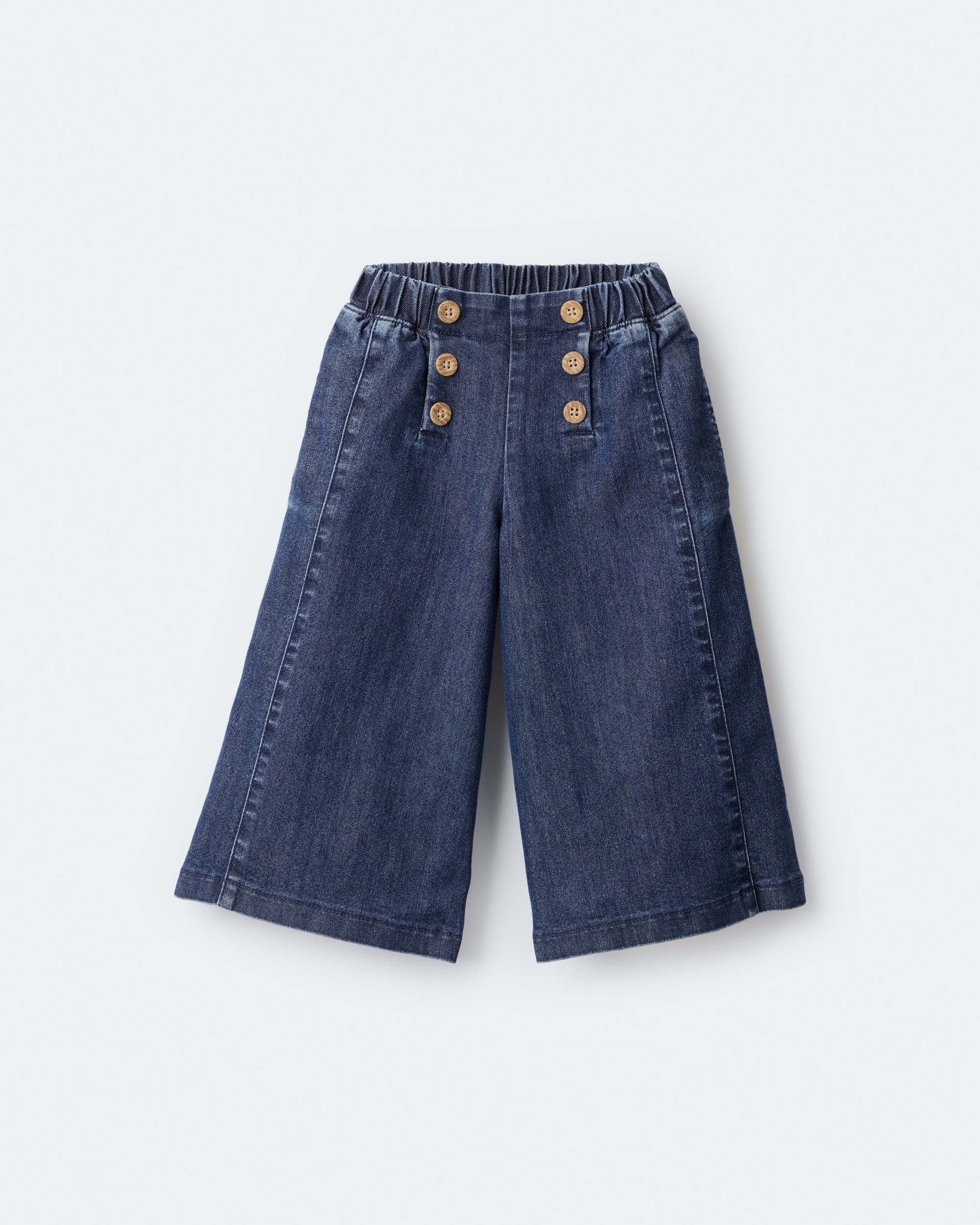 Toddler Girl Urban Wide Leg Denim Pant - Blue