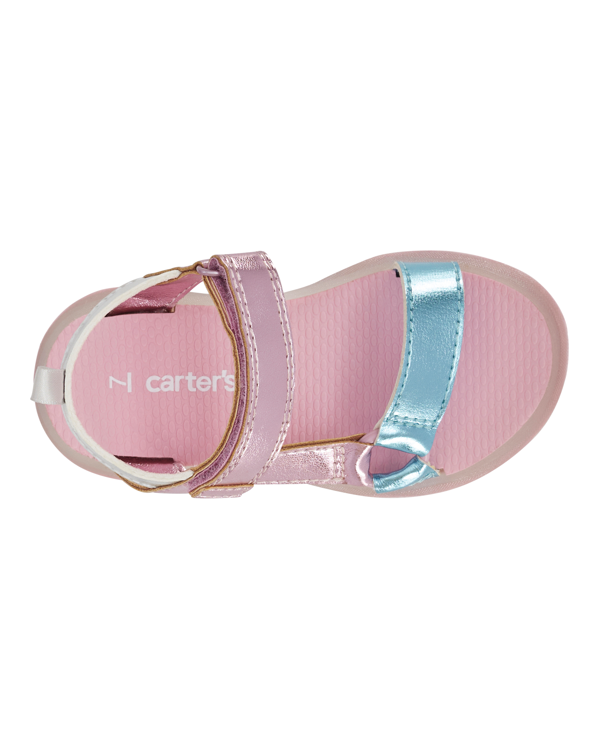 Toddler Light Up Metallic Sandals - Pink/Blue