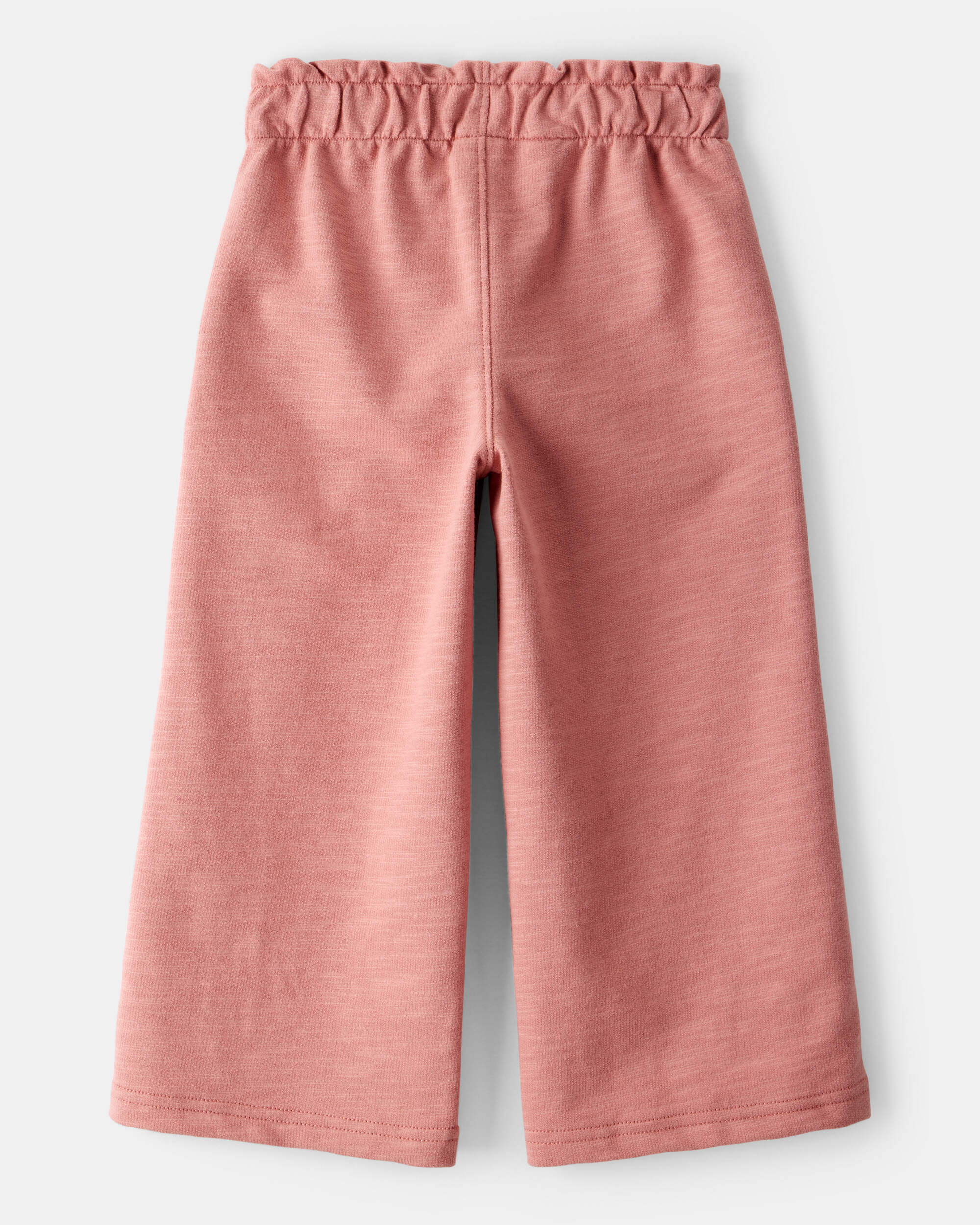 Toddler Girl 100% Cotton Wide-Leg Pants - Pink