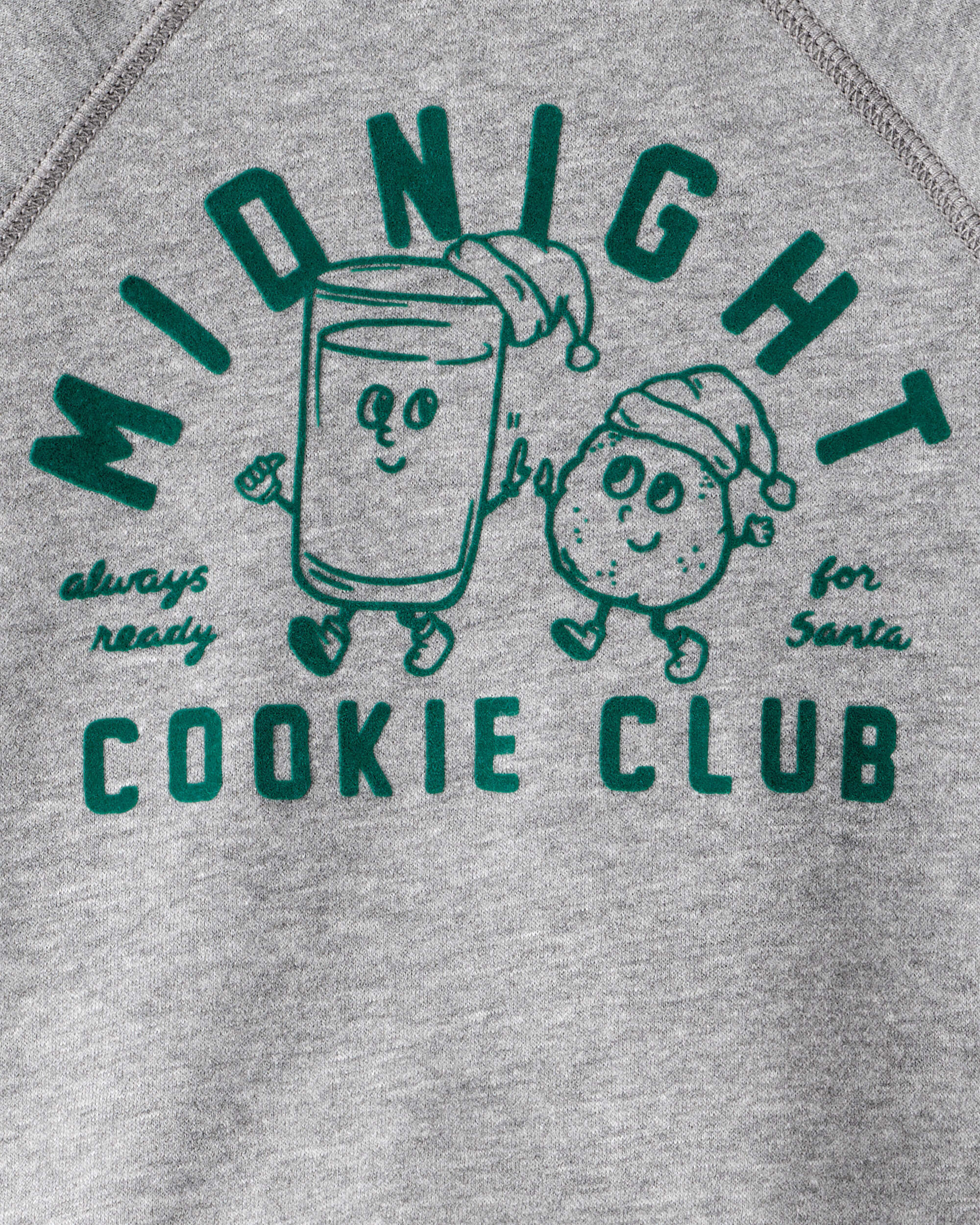 Toddler Boy DayDream Fleece Midnight Cookie Club Long-Sleeve Pullover Sweatshirt - Grey