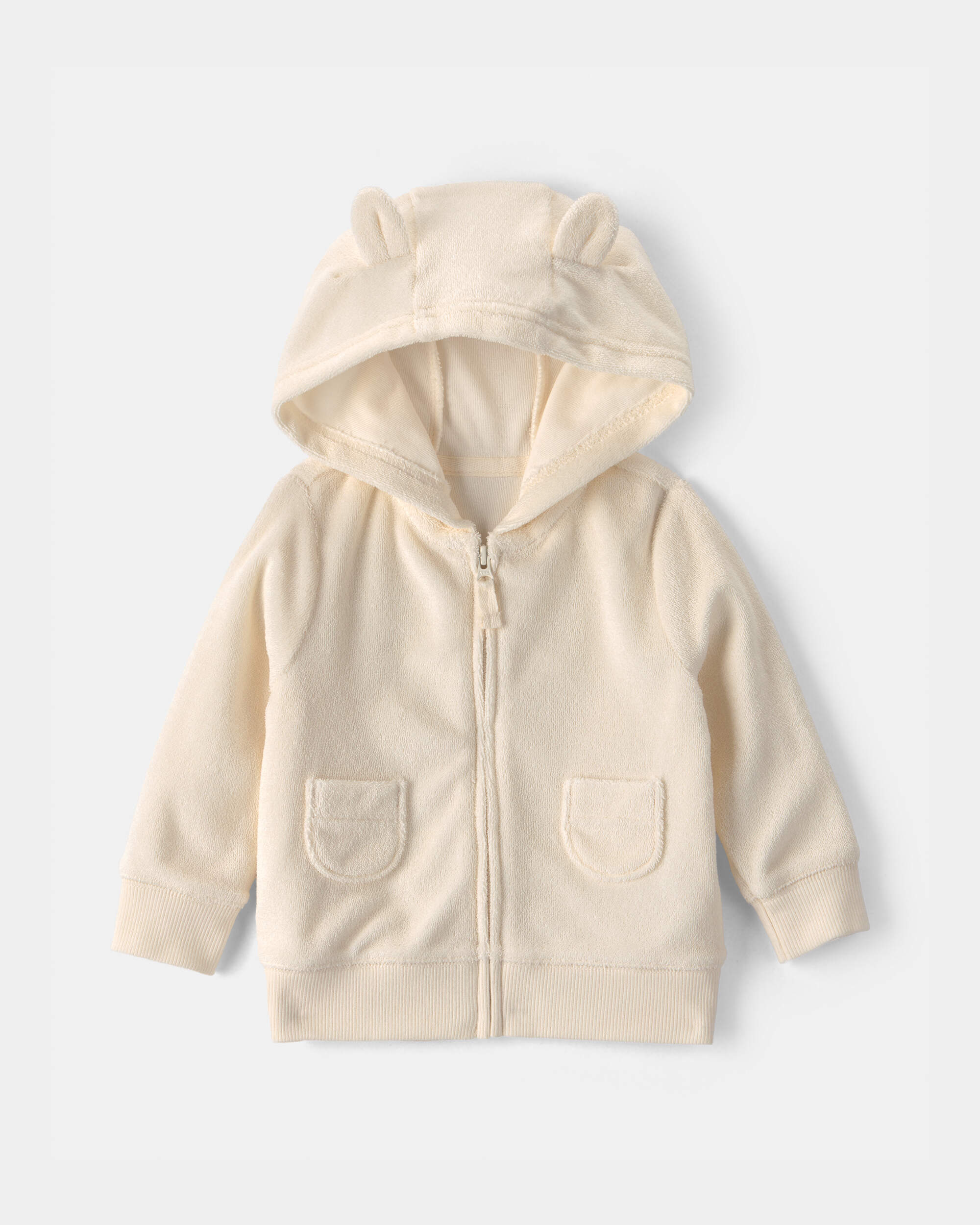 Baby 3-Piece Sheep Terry Short-Sleeve Layering Set - Ivory