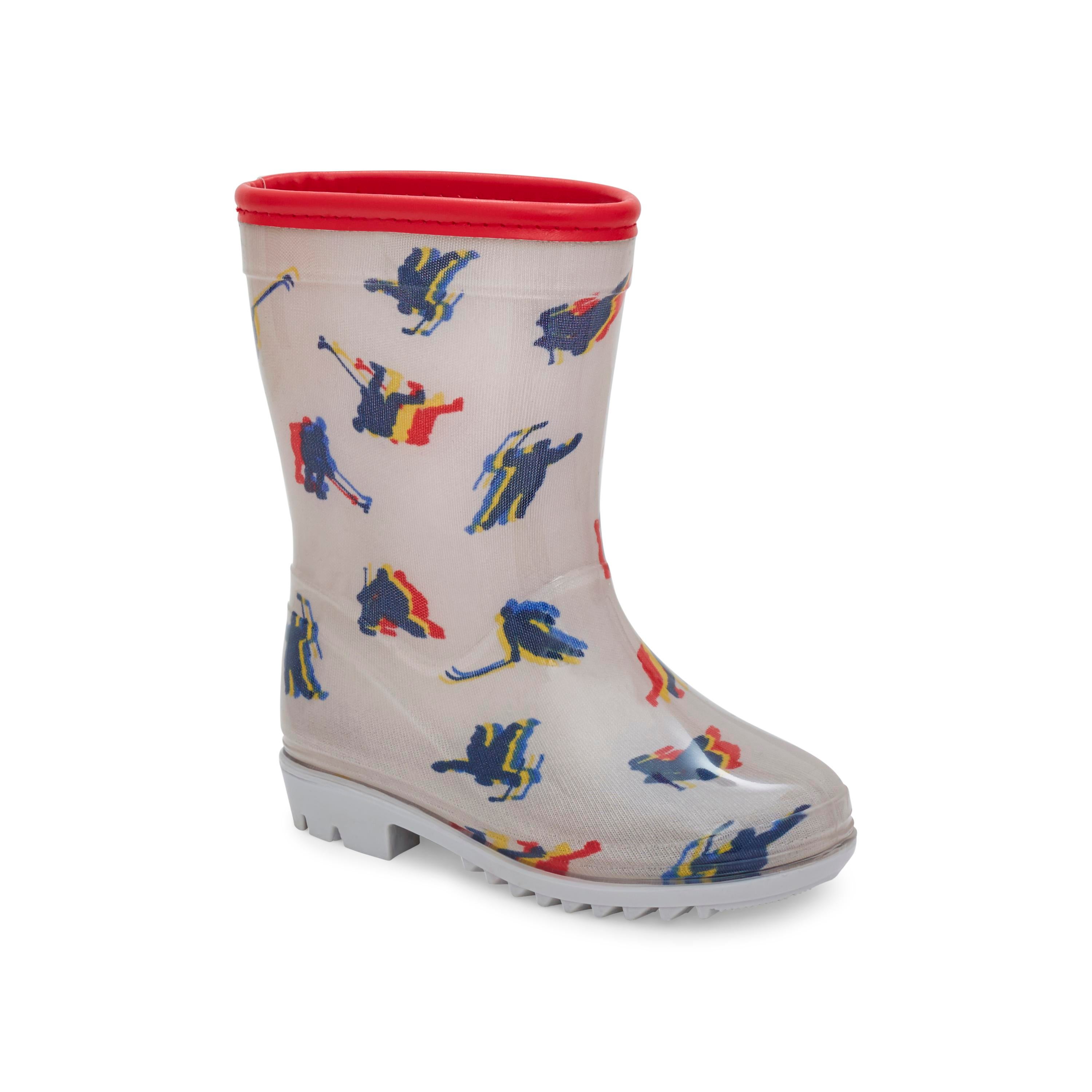 Hockey Print Rain Boots