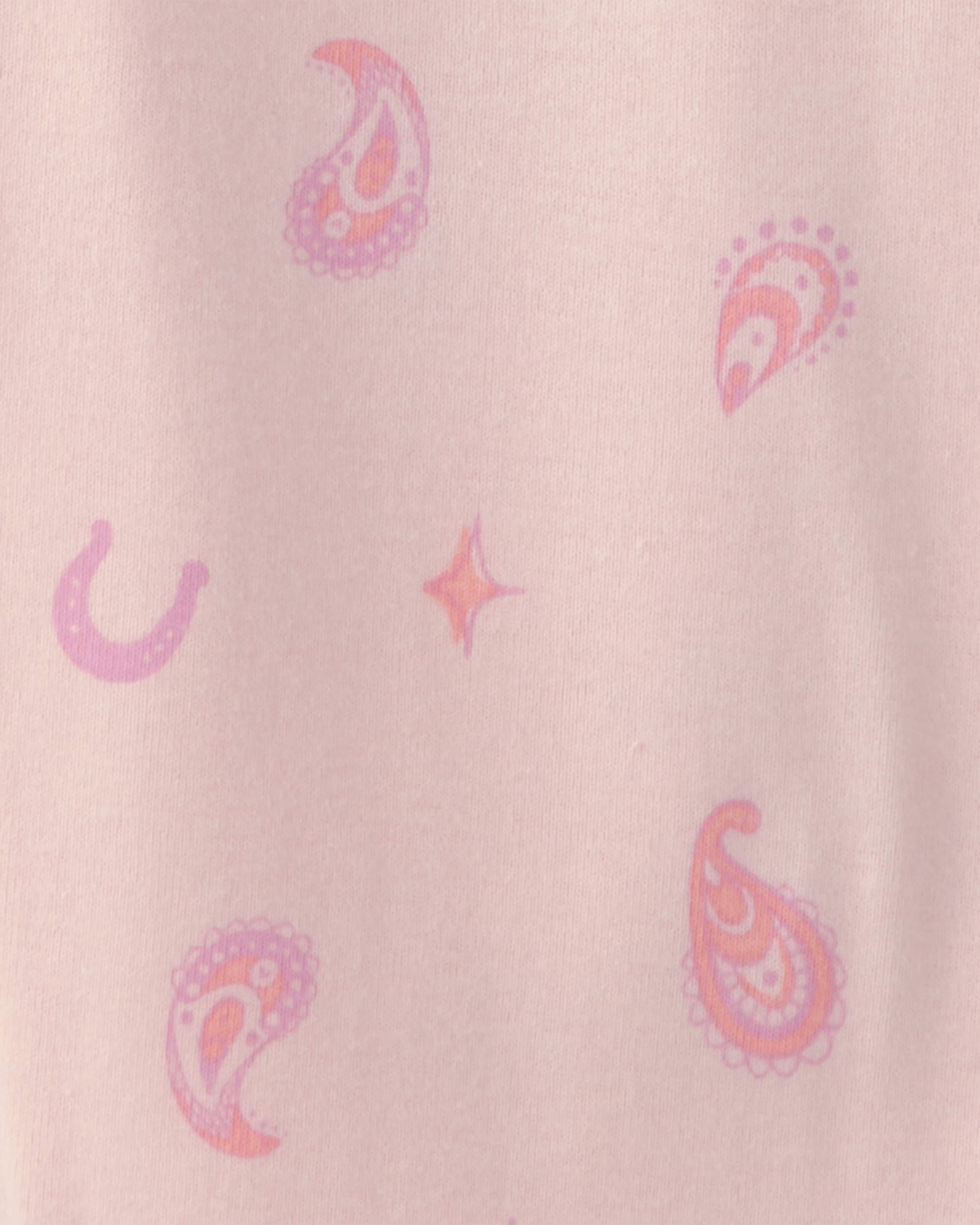 Girls Unicorn 100% Cotton Snug Fit 4-Piece Pyjama Set - Pink