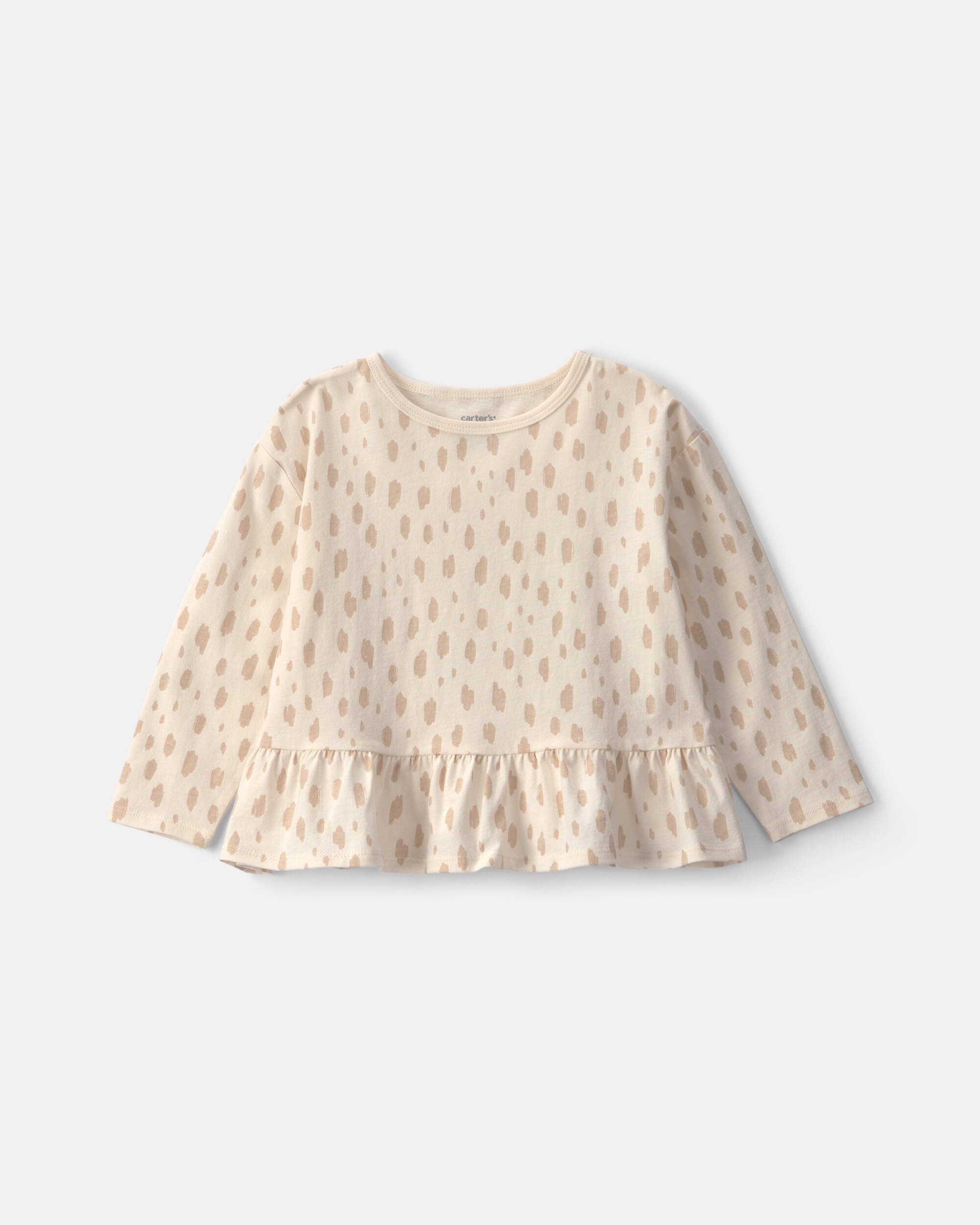 Toddler Girl Long Sleeve Printed Top - Multi