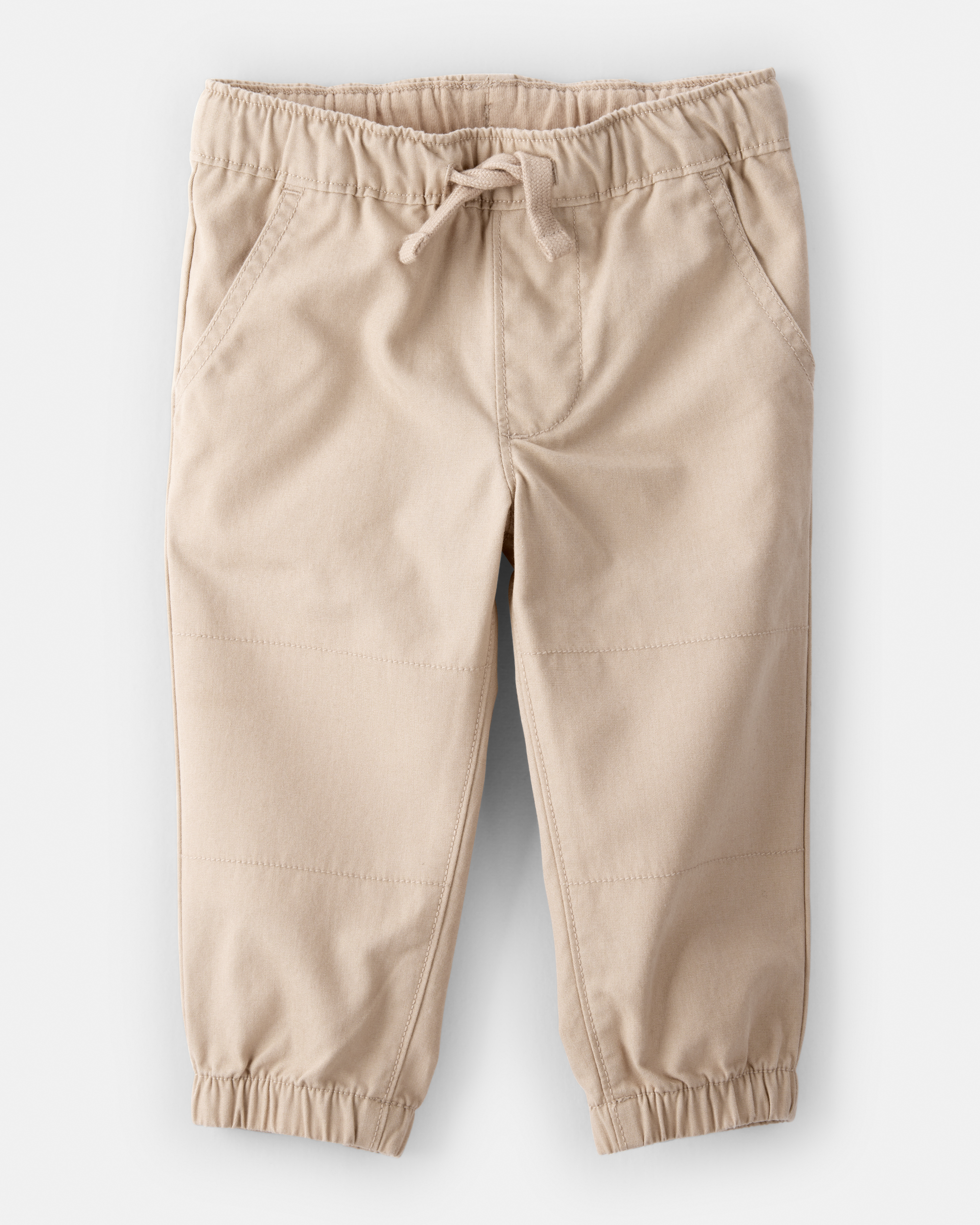 Baby Boy Cotton Pull-On Fashion Pants - Khaki