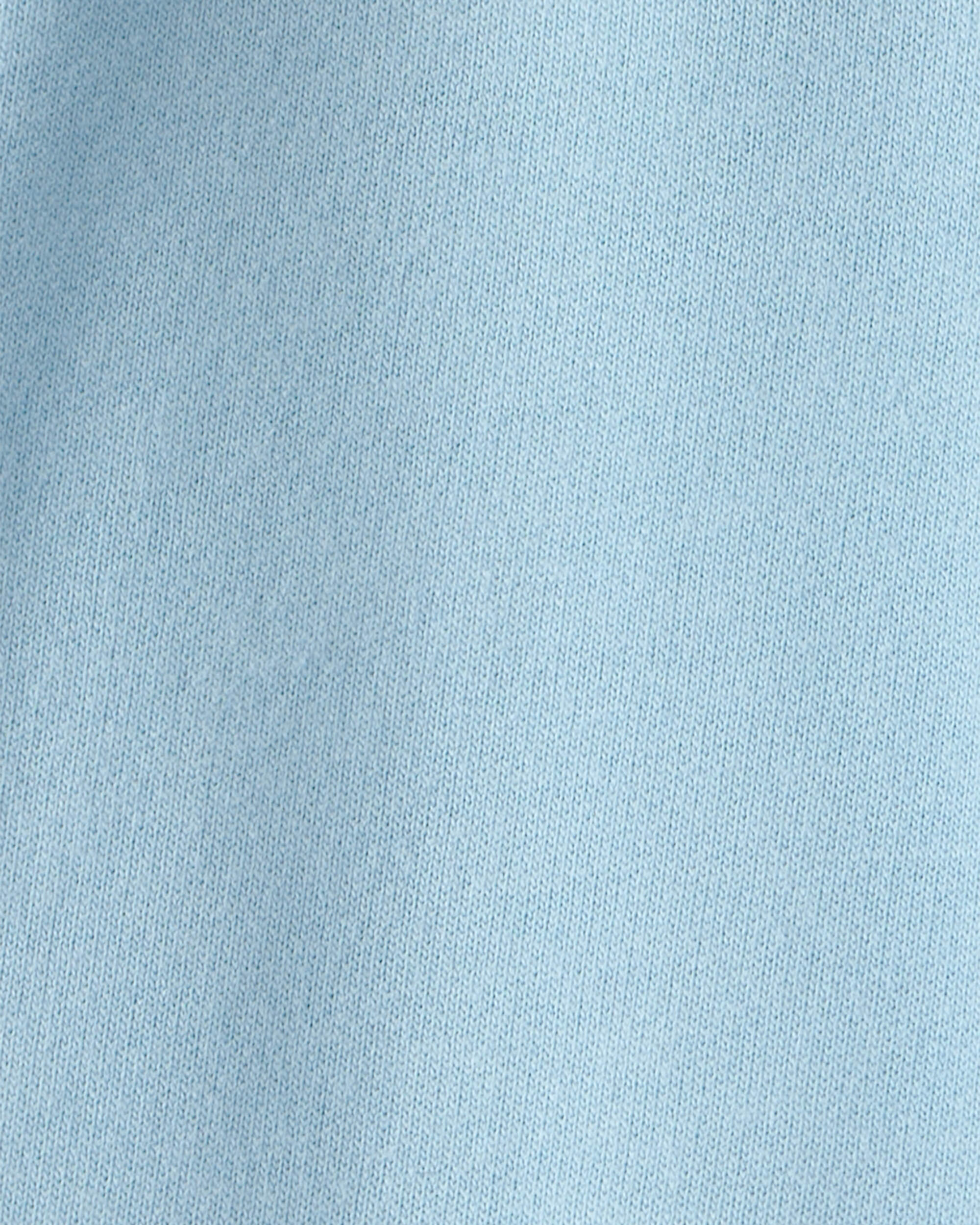 Baby Girl French Terry Wide-Leg Active Pants - Blue