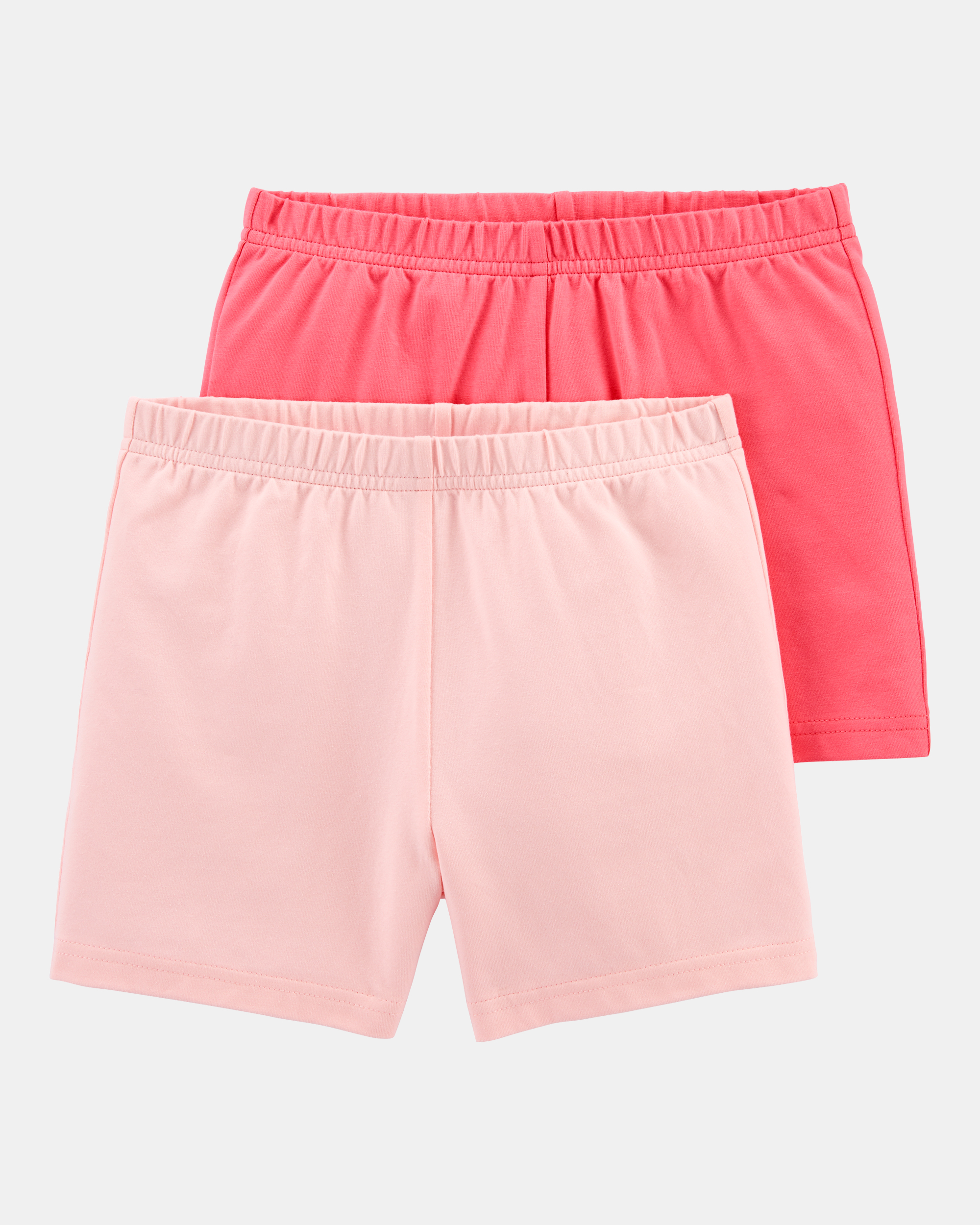 Girls 2-Pack Pink Bike Shorts