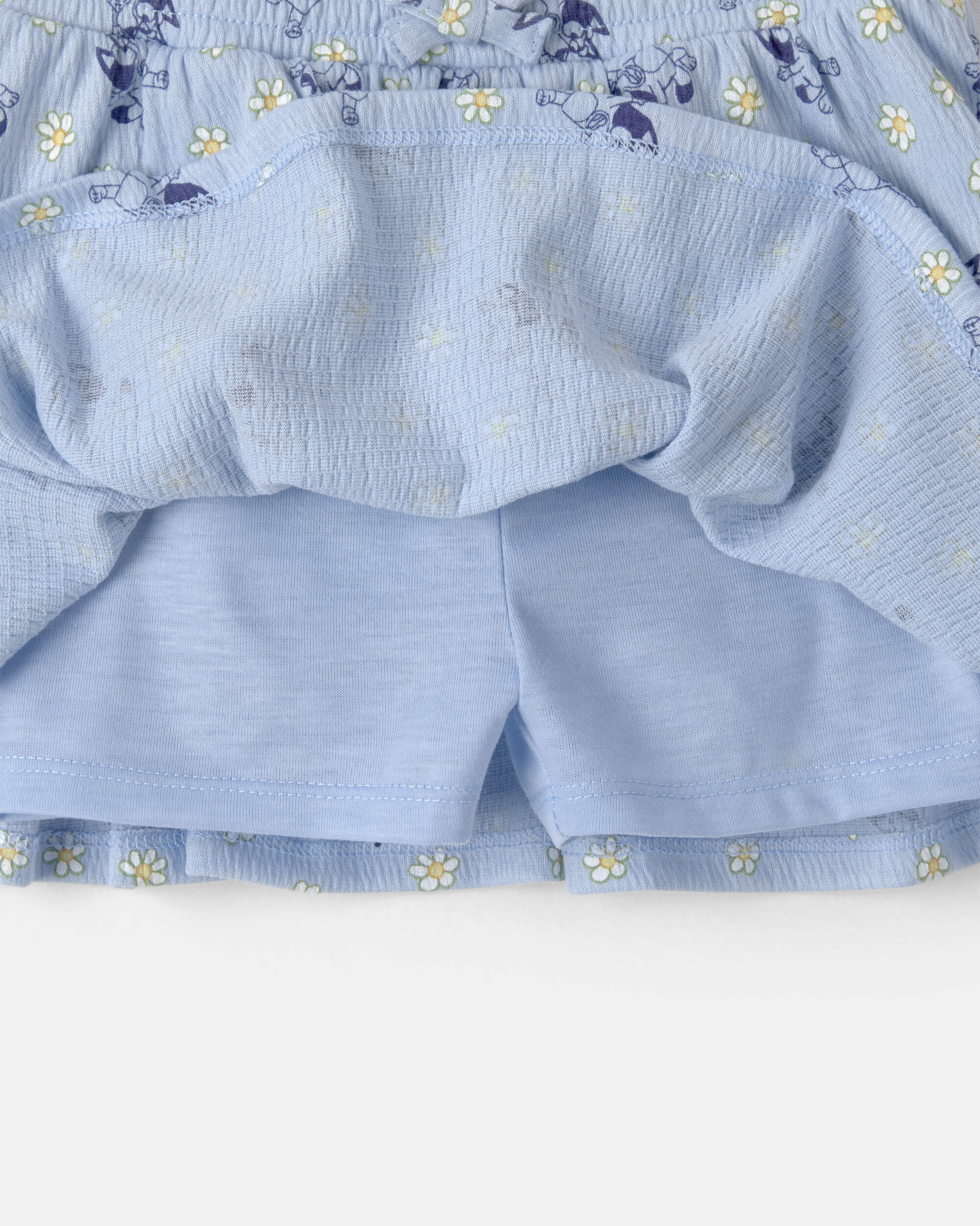Baby Girl 2-Piece Bluey™ Top & Skort Set - Yellow