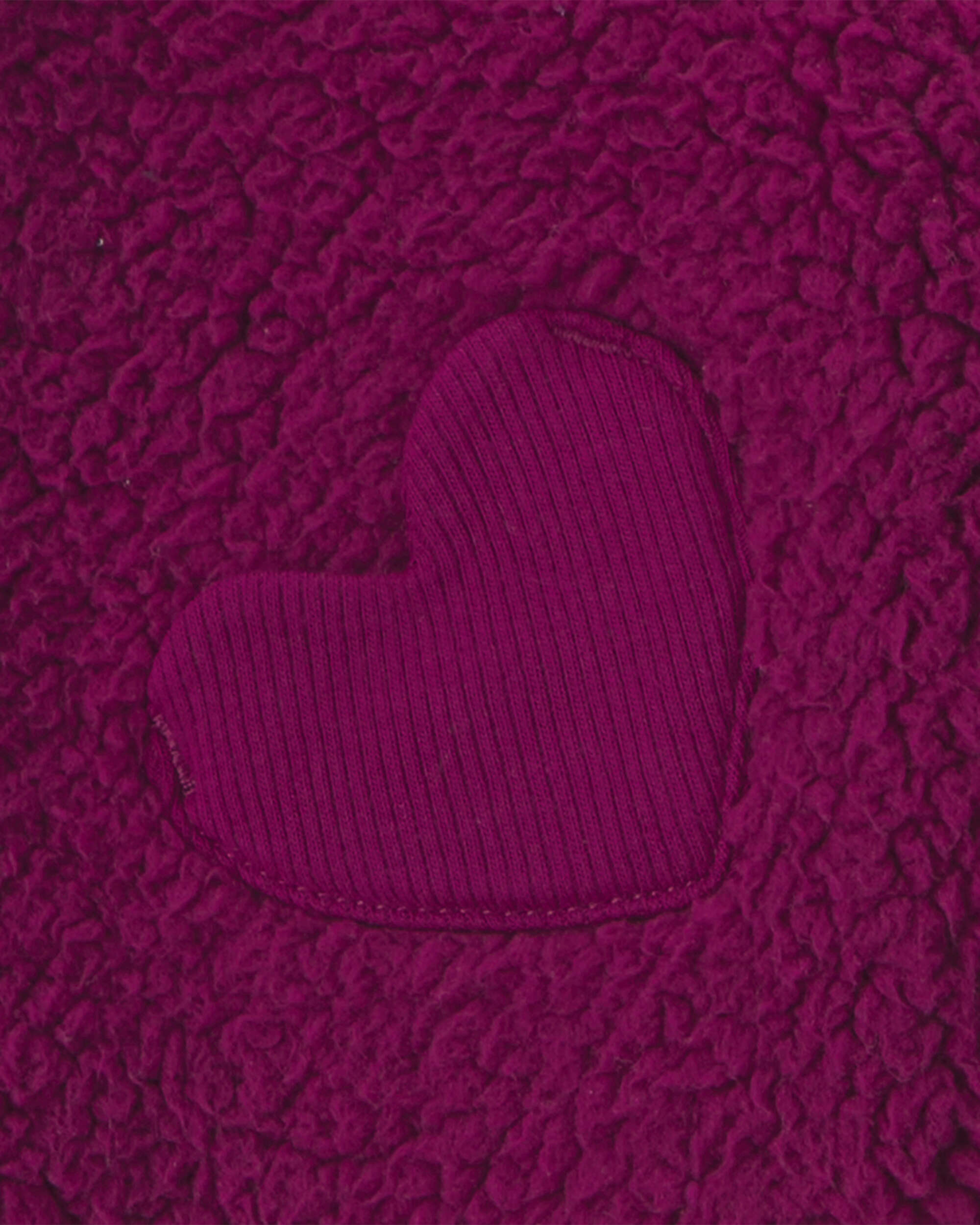 Baby Girl 3-Piece Polka Dot Sherpa Layering Set - Maroon