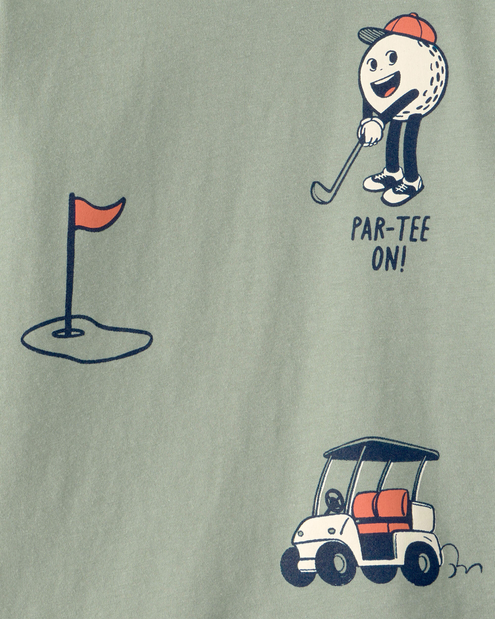 Toddler Boy Golf Long-Sleeve Graphic Tee - Green