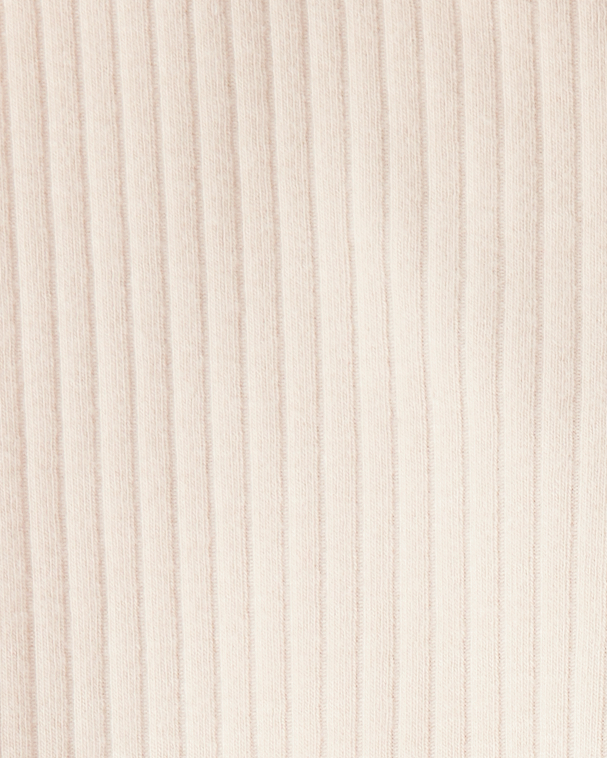 Toddler Girl Cotton Rib Pull-On Stretch Leggings - Cream