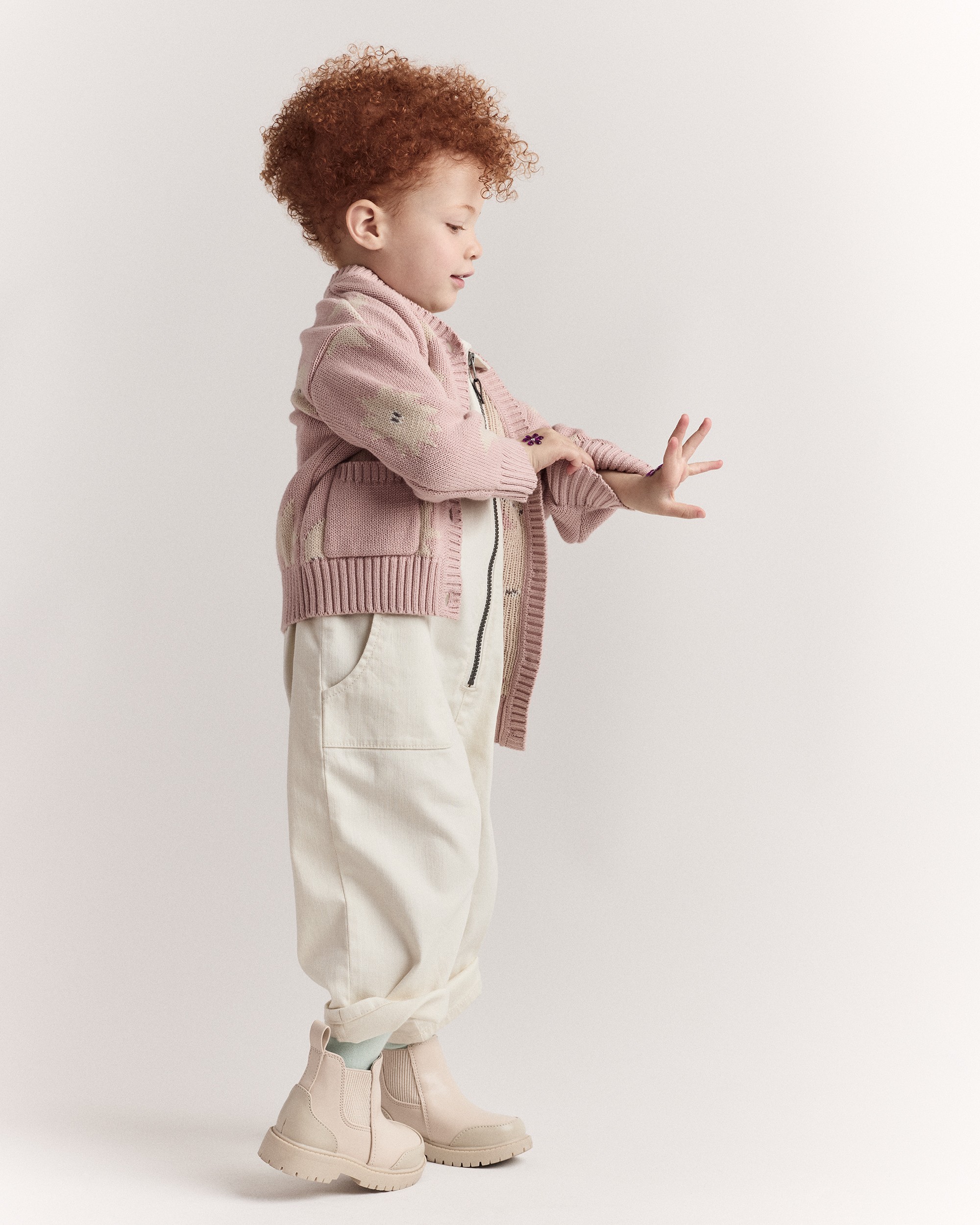 Toddler Day Out™ Jumpsuit - Cream