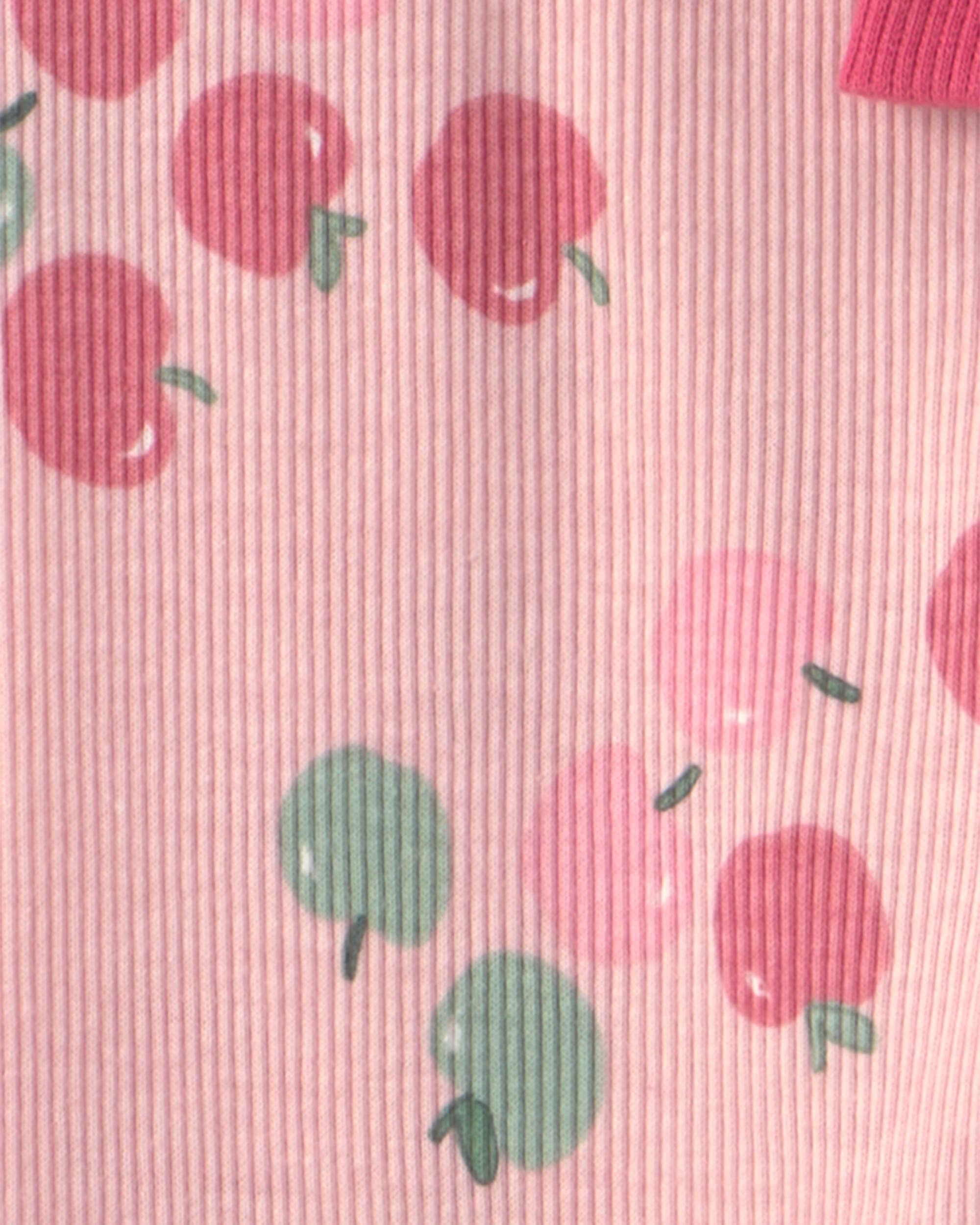 Baby Girl 2-Piece Apple French Terry Top & Pant Set