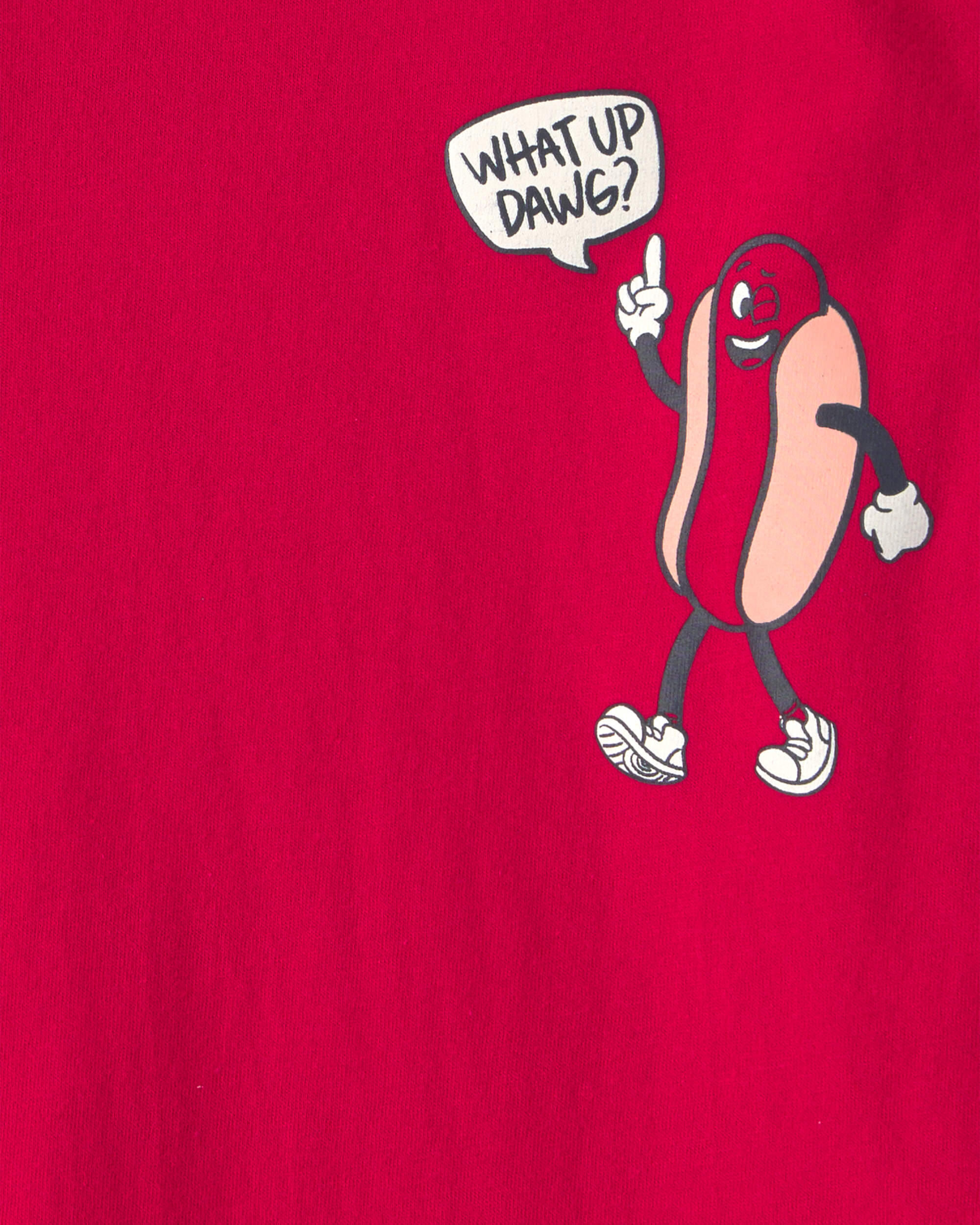 Toddler Boy Hot Dog Graphic Tee - Red
