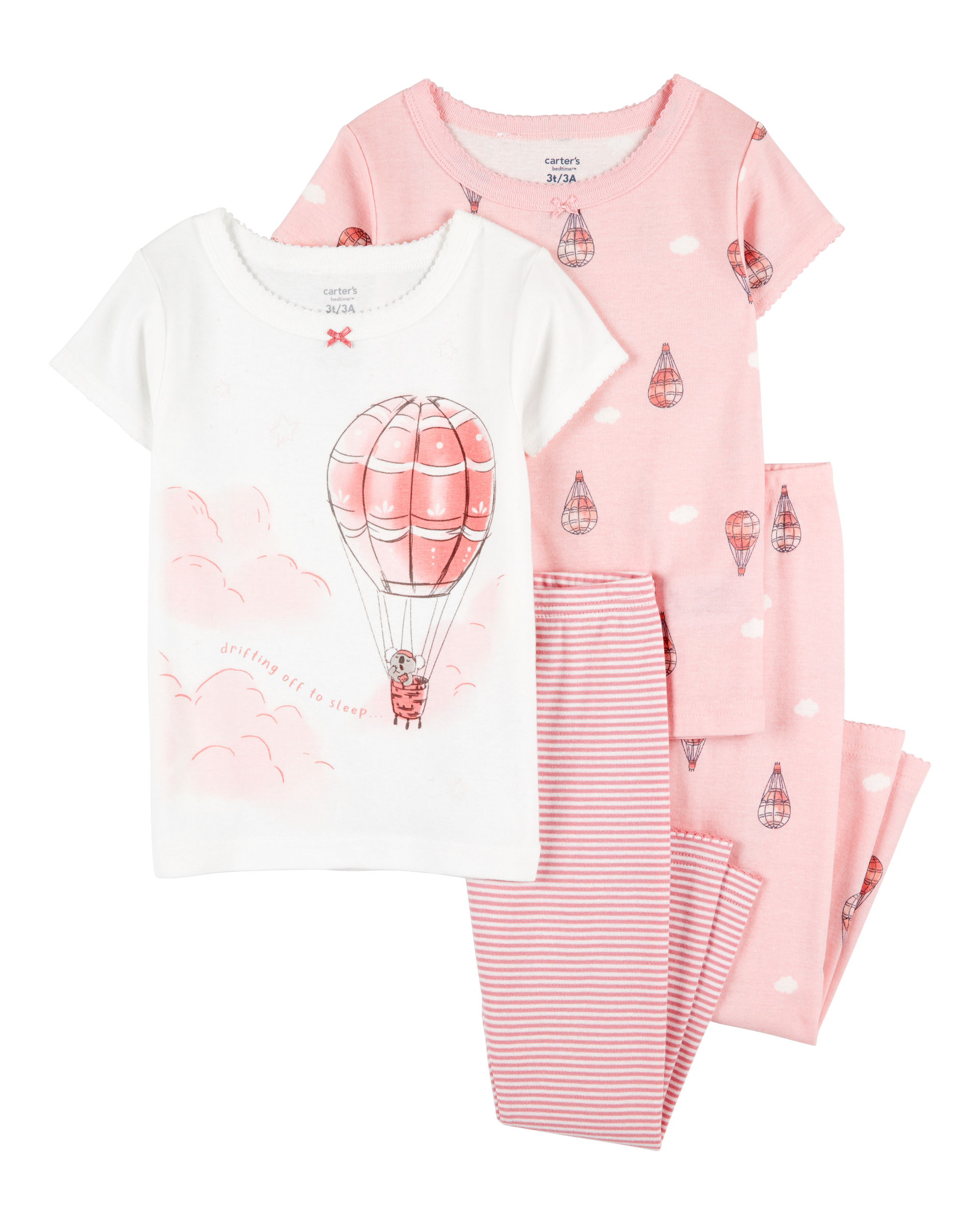 Baby 4-Piece Air Balloon Cotton Pyjamas