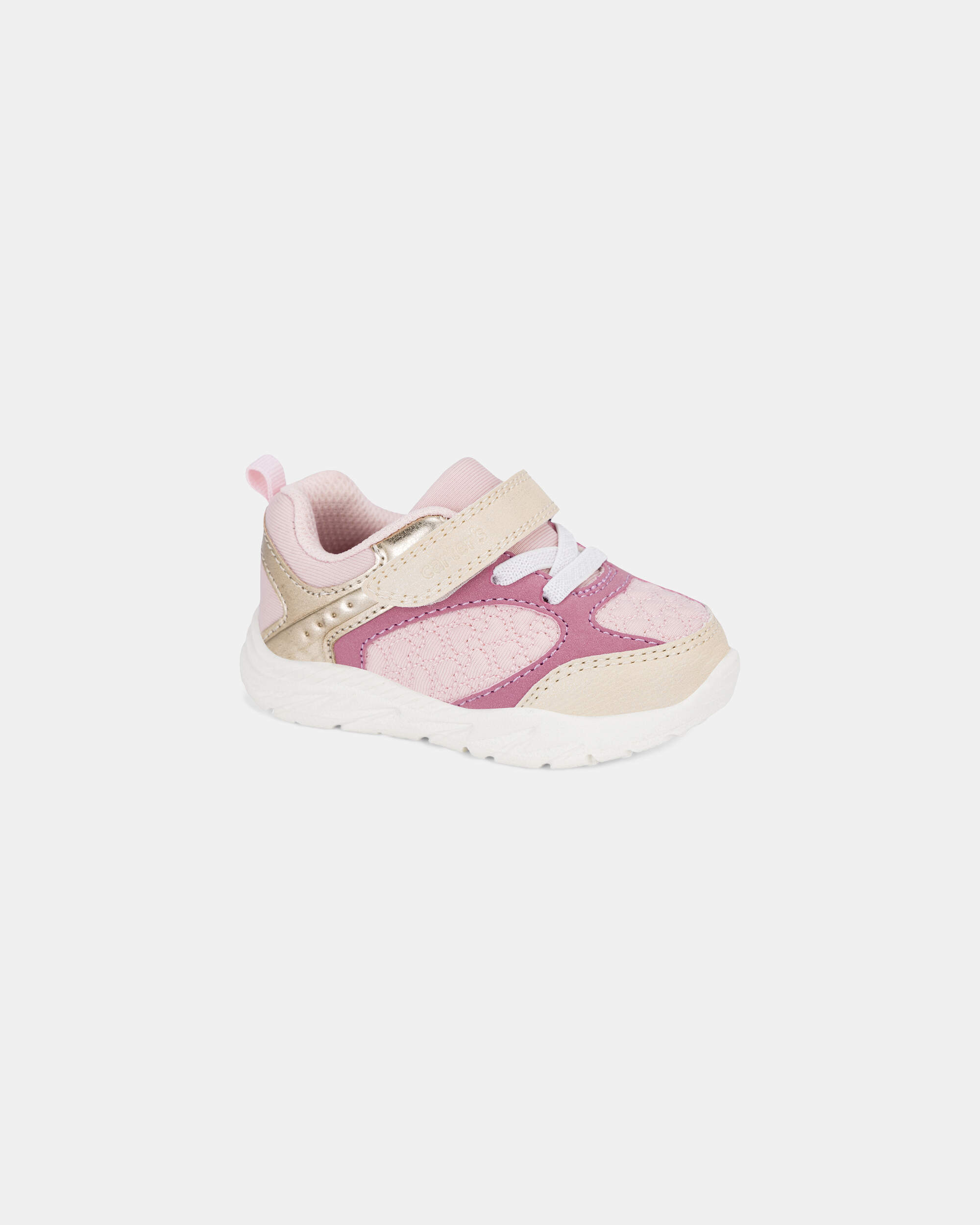 Baby Girl Every Step® First Walker Heart Colour  Block Sneakers - Pink/Gold