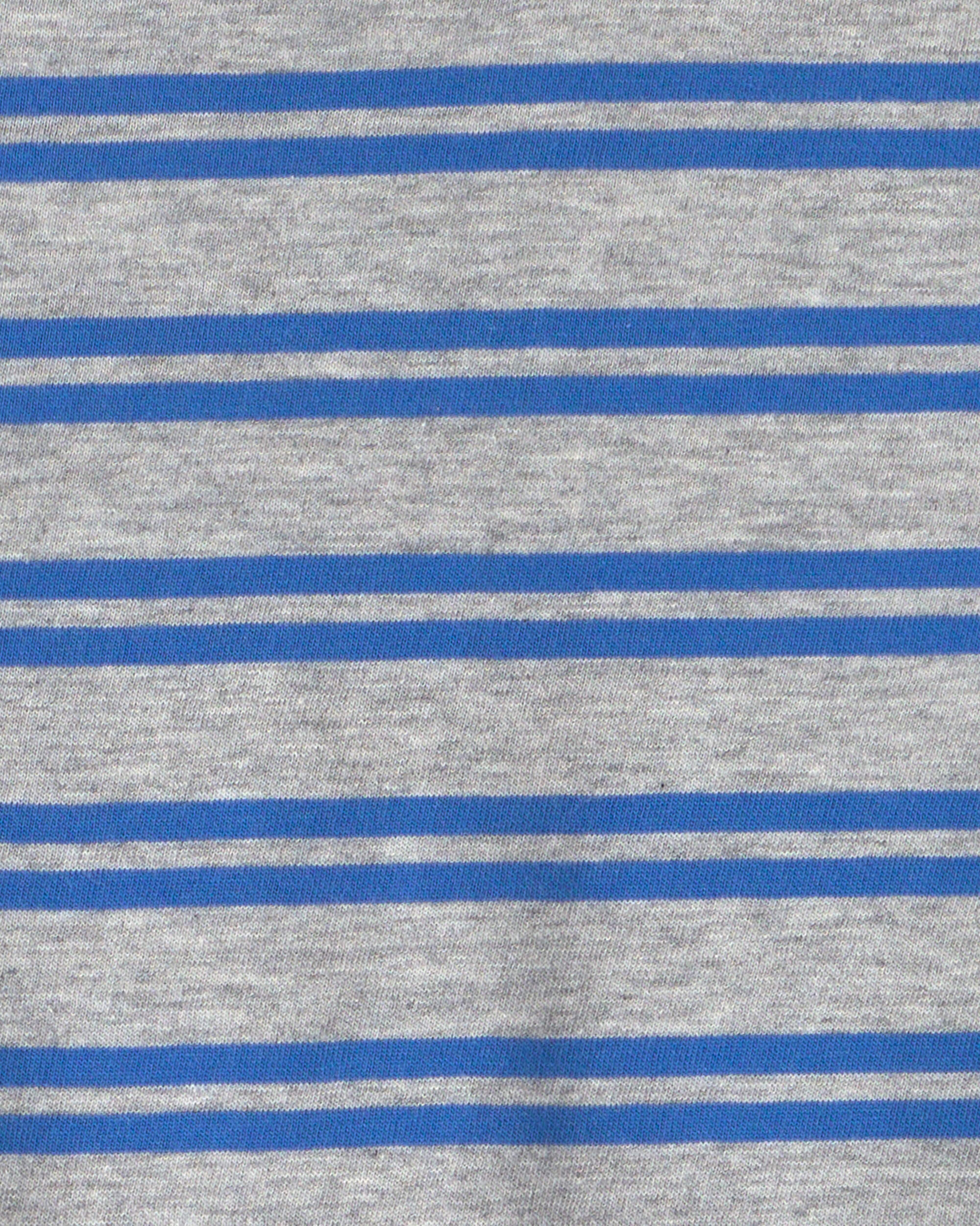 Toddler Boy Striped Long-Sleeve T-Shirt - Grey/Blue