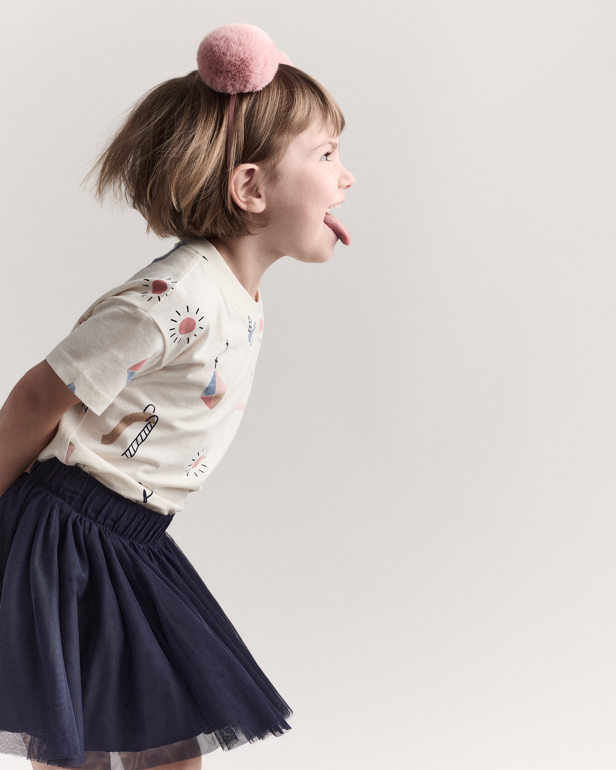 Toddler Girl Avenue Twirl™ Mini Skirt with Tulle - Navy