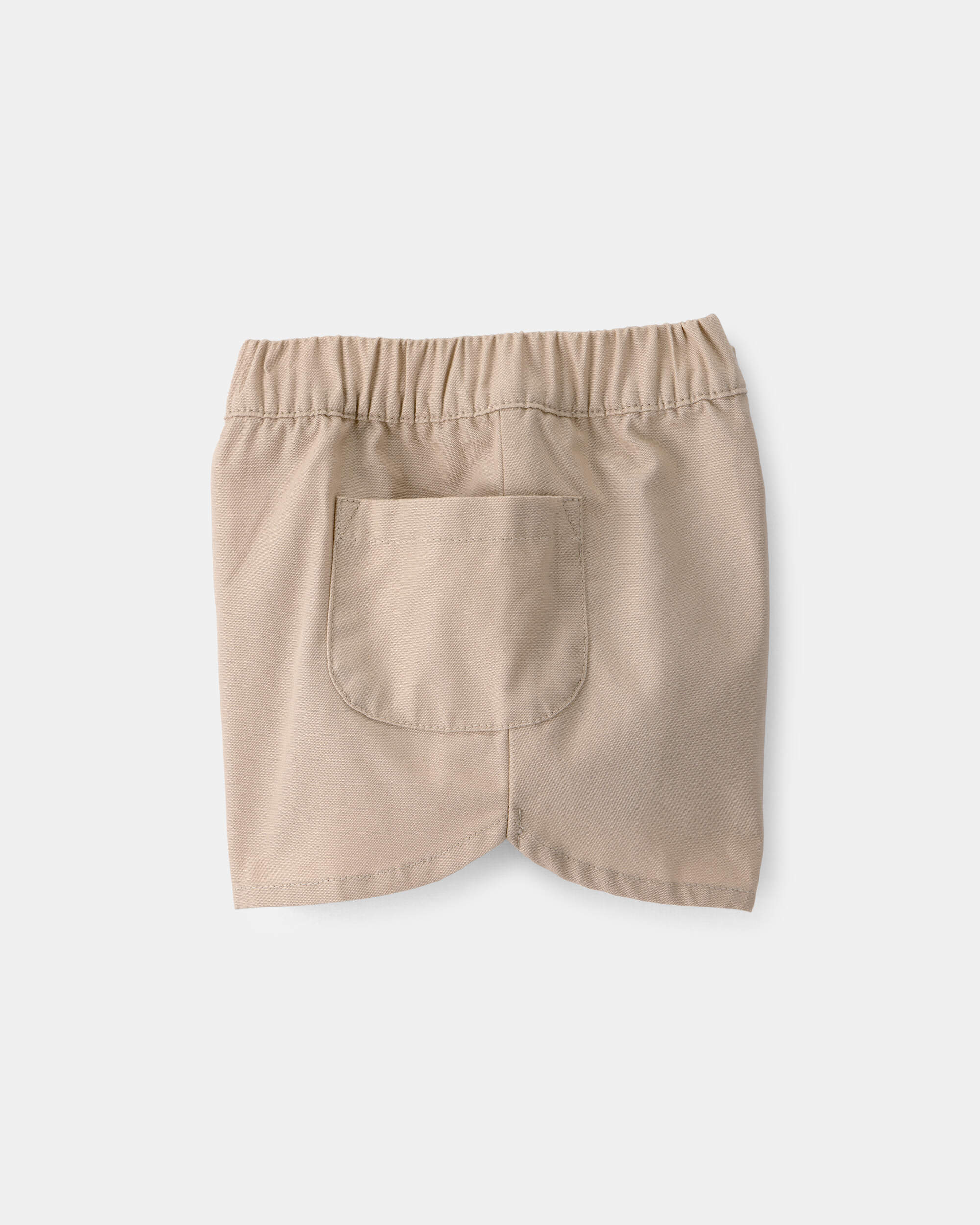 Baby Girl 3-Piece Cheetah Solid Top & Short Set - Brown