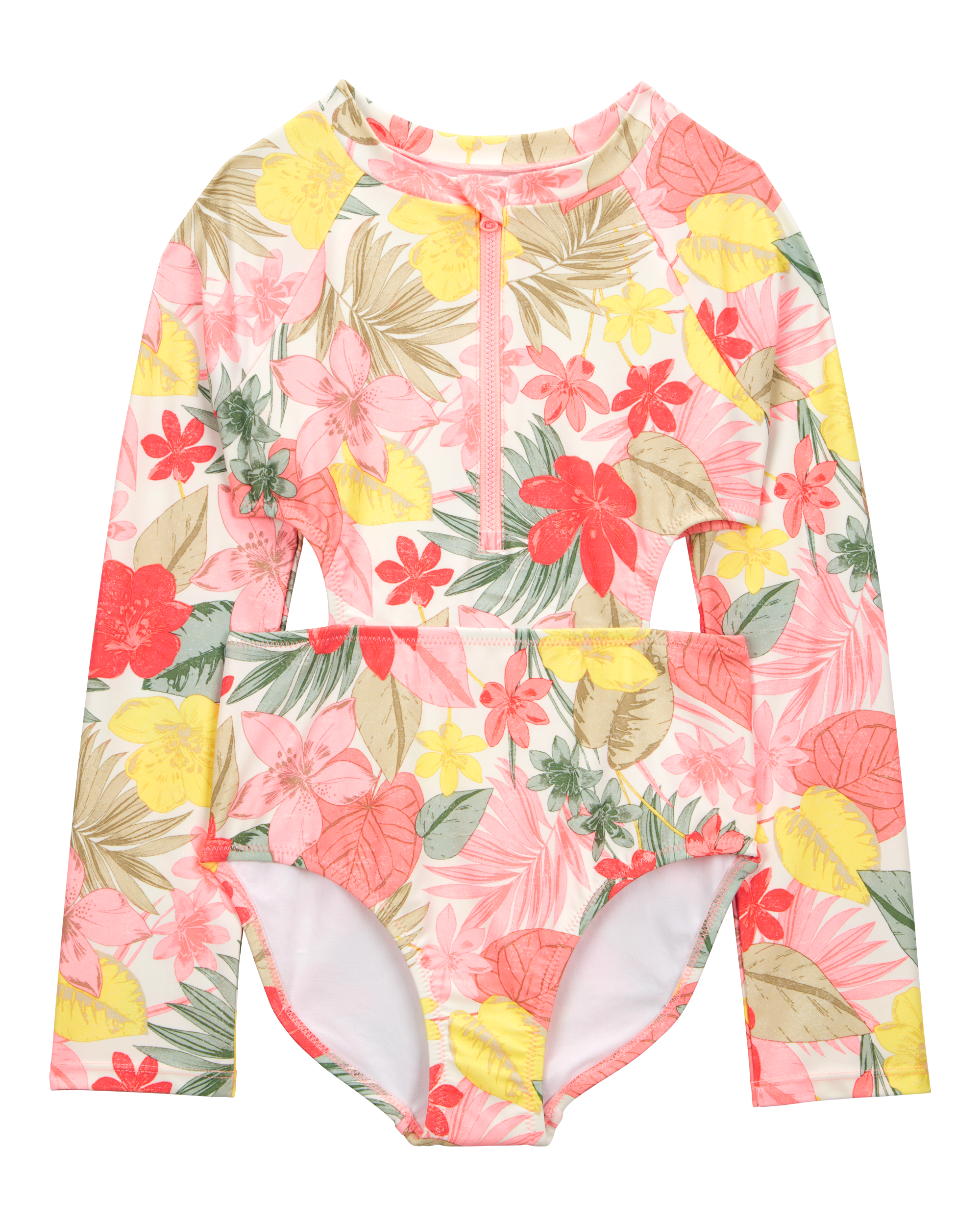 Kid 1-Piece Floral Rashguard