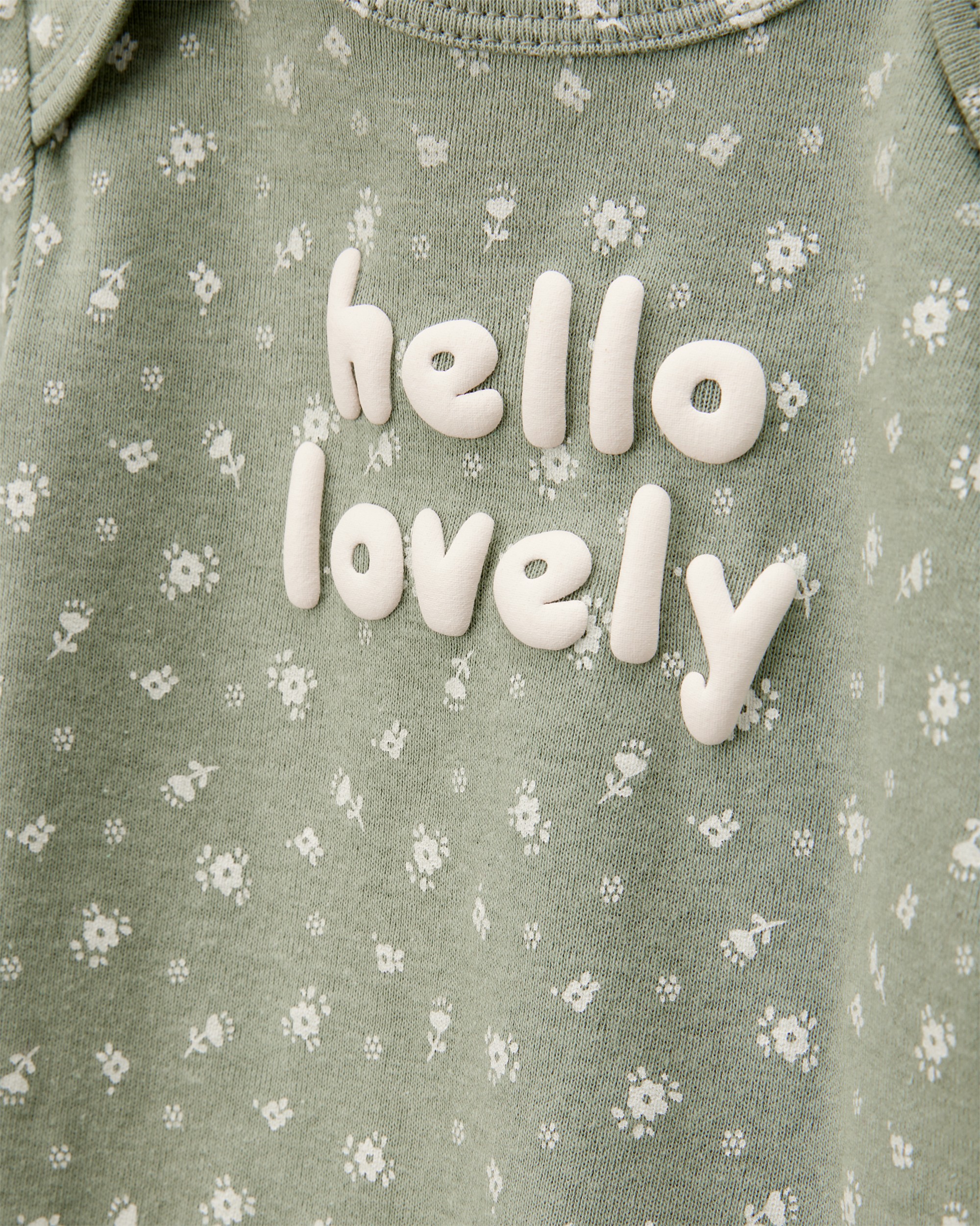 Baby Girl 5-Pack Floral Horses Short-Sleeve Cotton Bodysuits