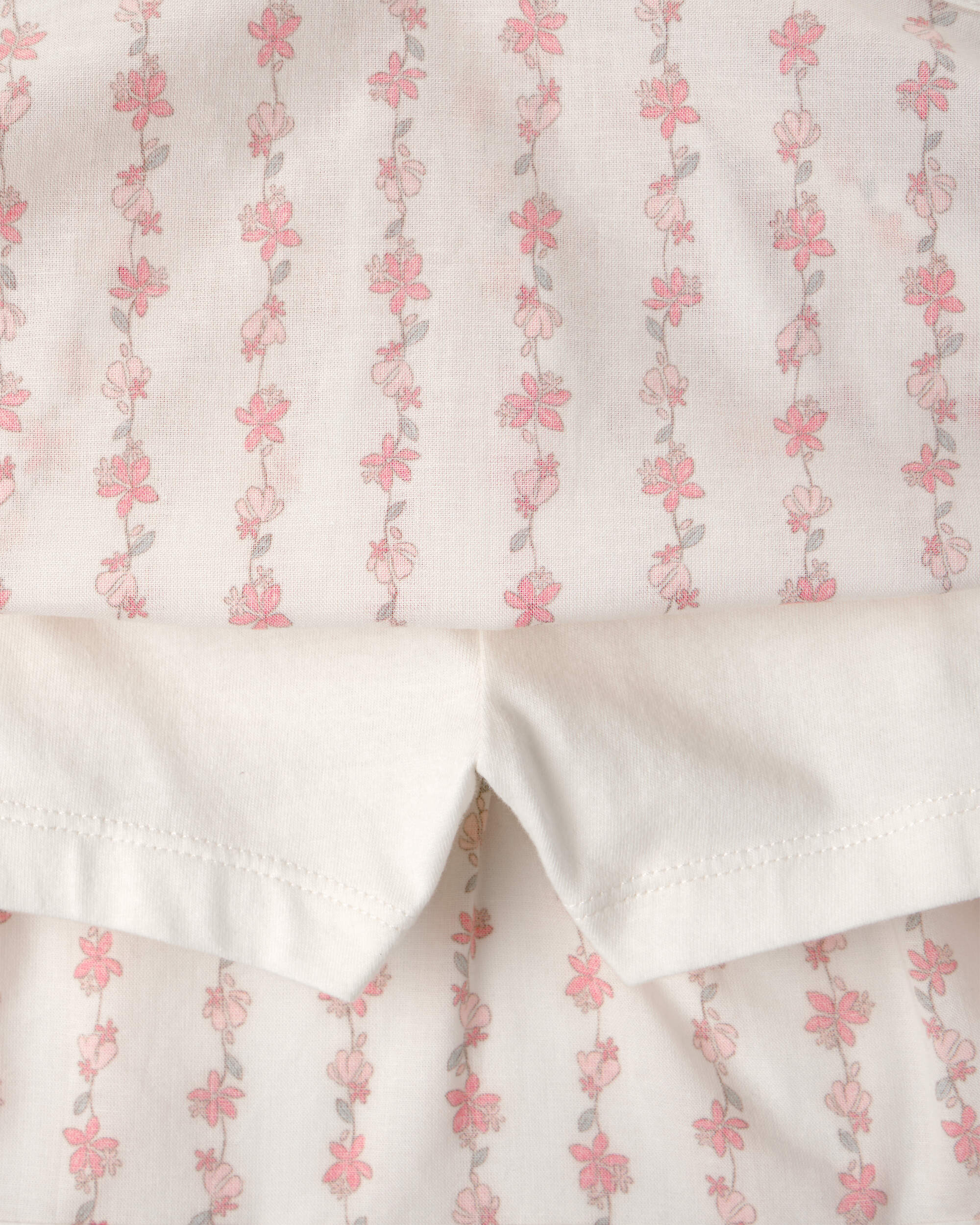 Girls 2-Piece Floral Sleeveless Top & Skort Set - Pink