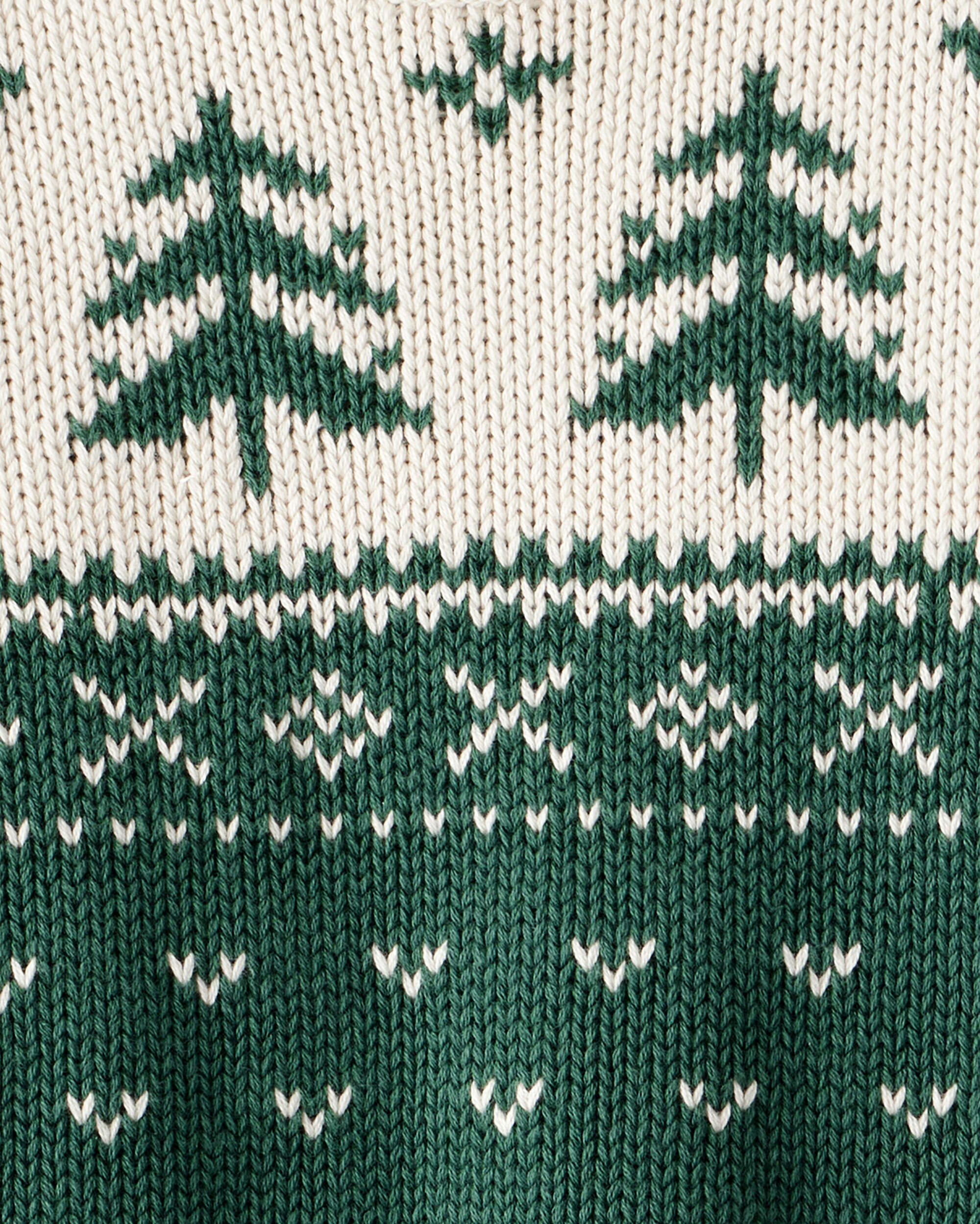 Toddler Organic Cotton Fair Isle Sweater Knit Pullover