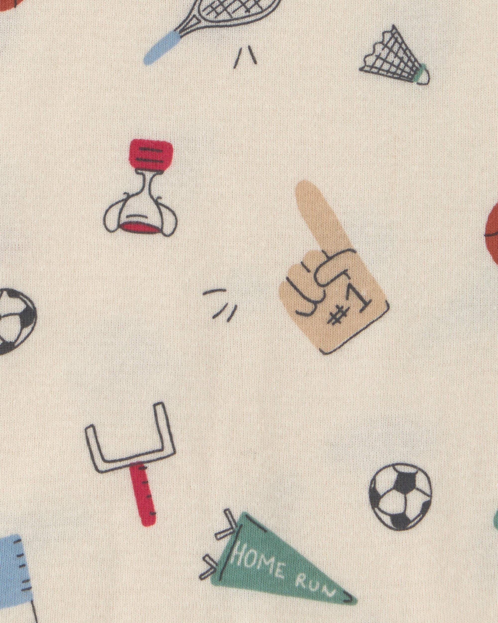 Baby Boy 5-Pack Football Multipack Bodysuits