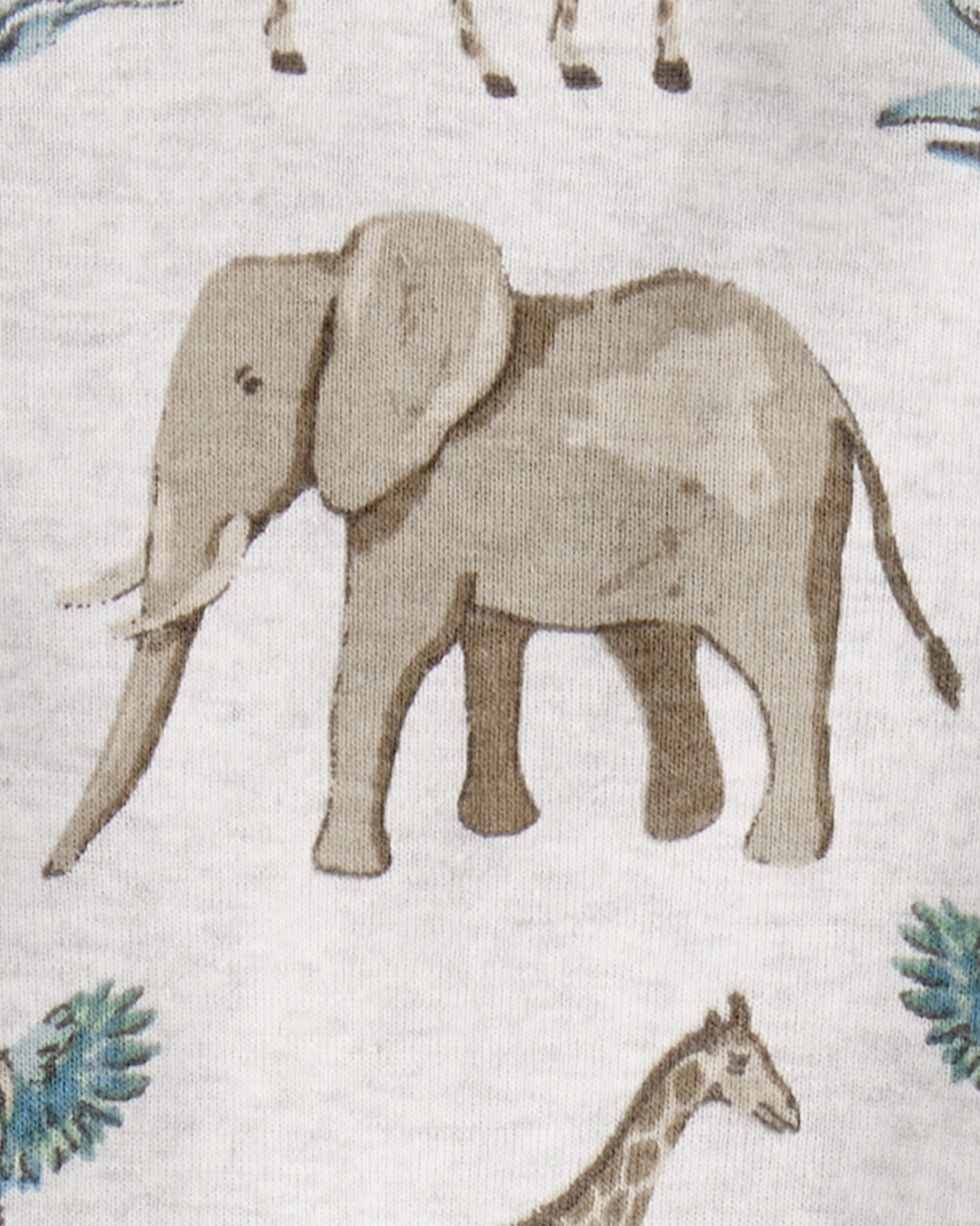 Kid Safari Print Organic Cotton 2-Piece Pyjamas