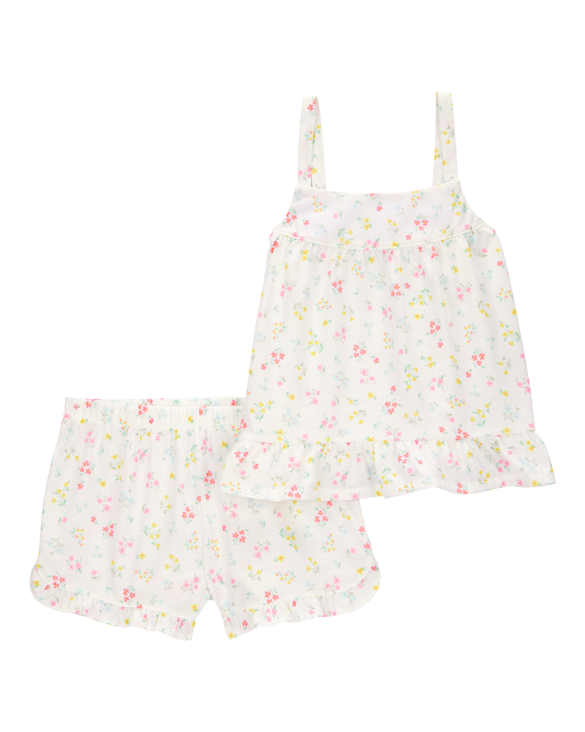 Kid Floral Loose Fit 2-Piece Pyjamas - White