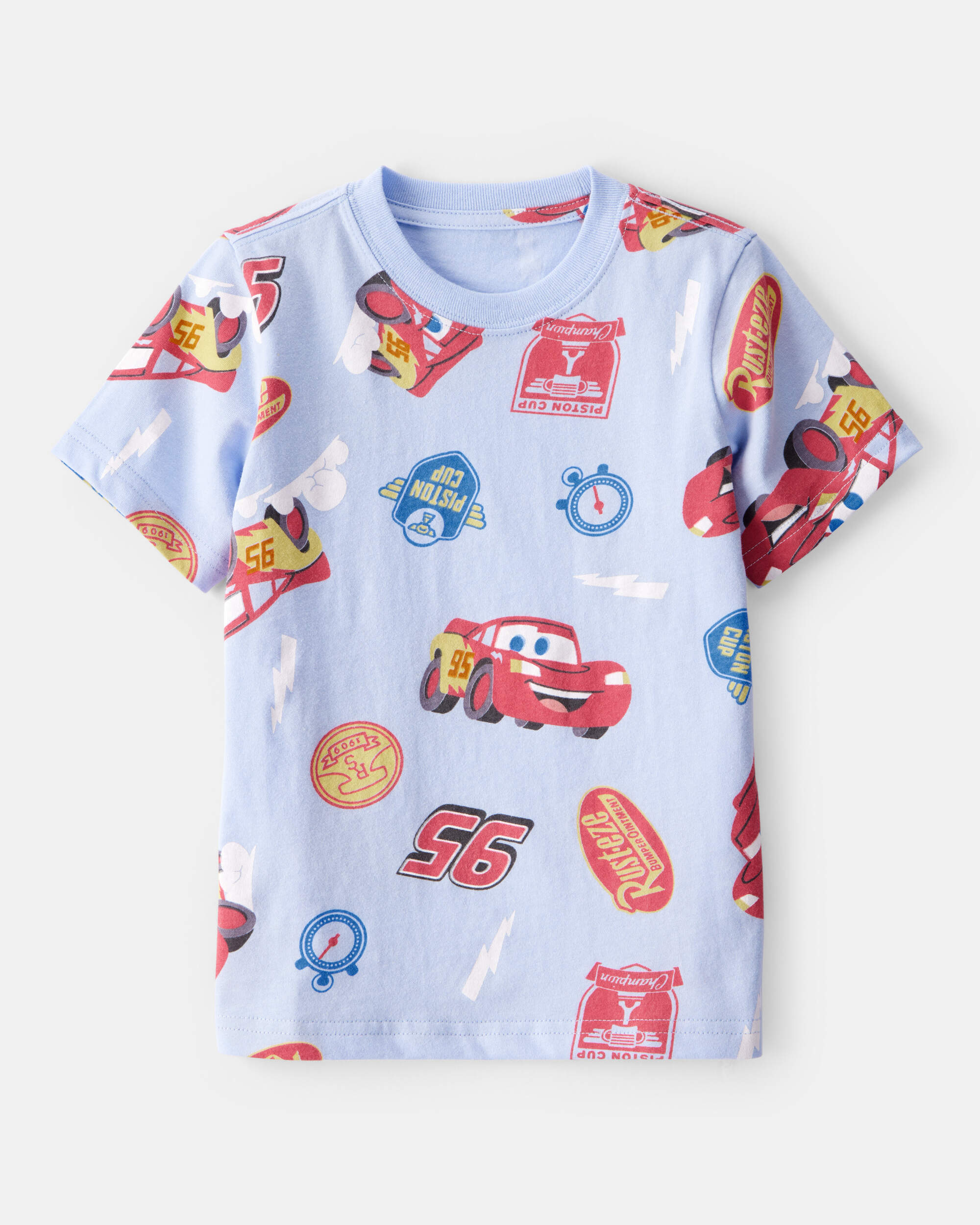 Toddler Cars Lightning McQueen Short-Sleeve Graphic Tee - Blue