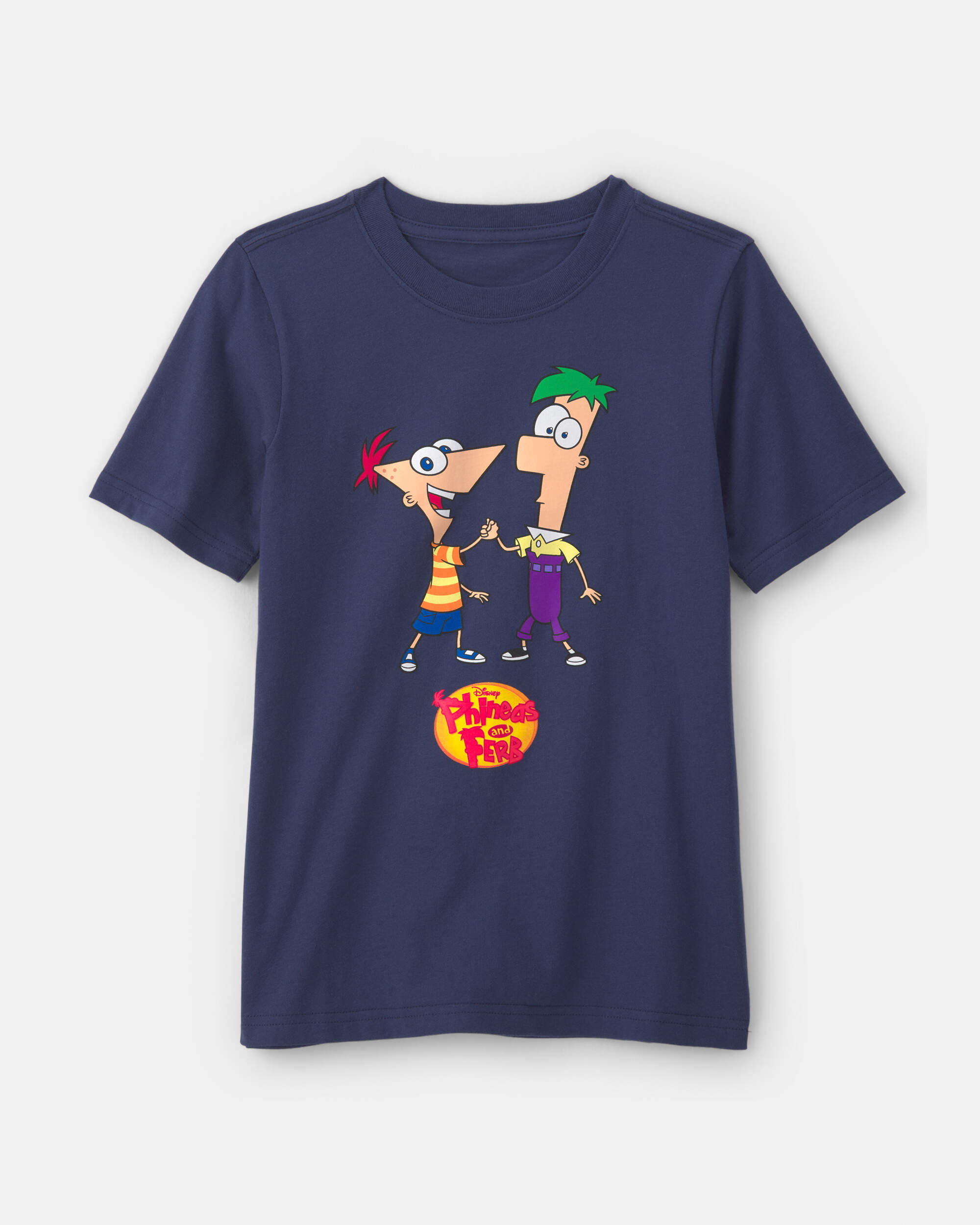Kids Phineas and Ferb Graphic Tee - Navy Blue
