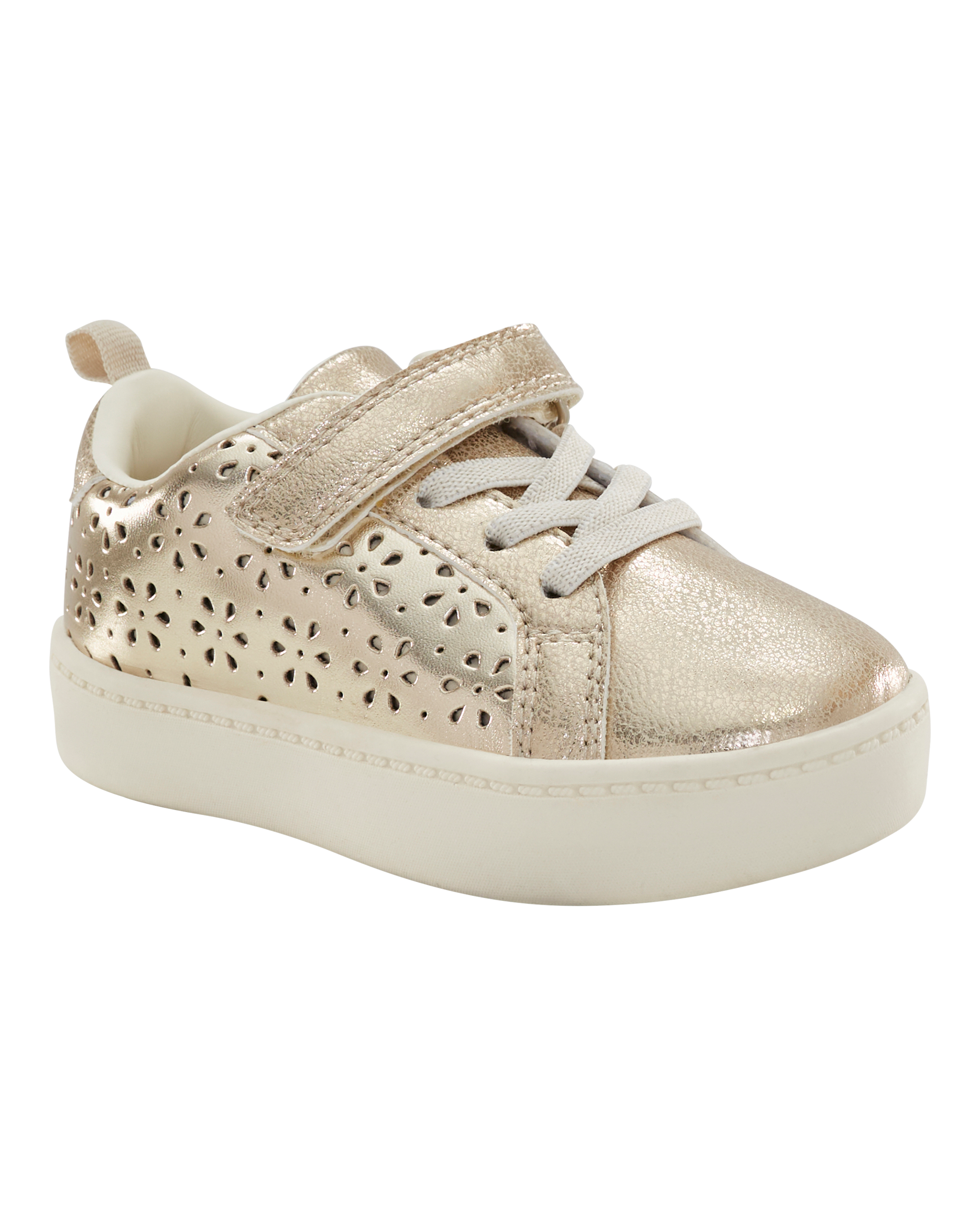 Toddler High-Top Glitter Sneakers - Gold