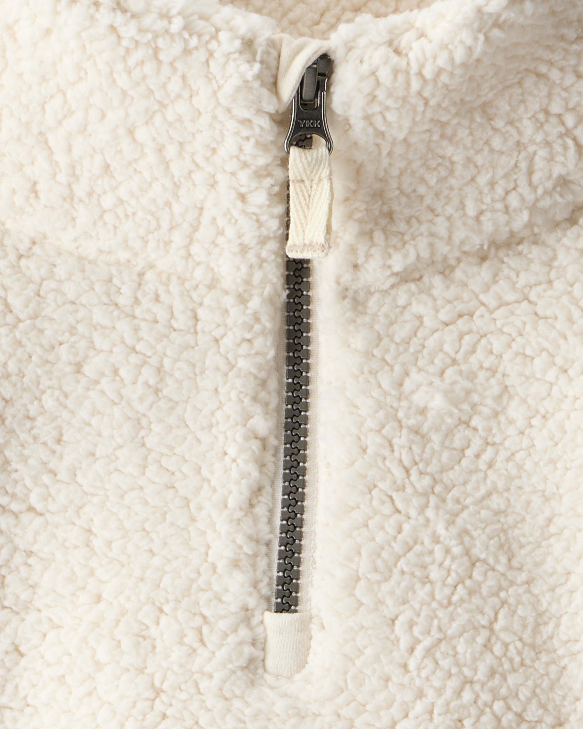 Toddler Girl DayDream Fleece Quarter-Zip Pullover Sweatshirt - White